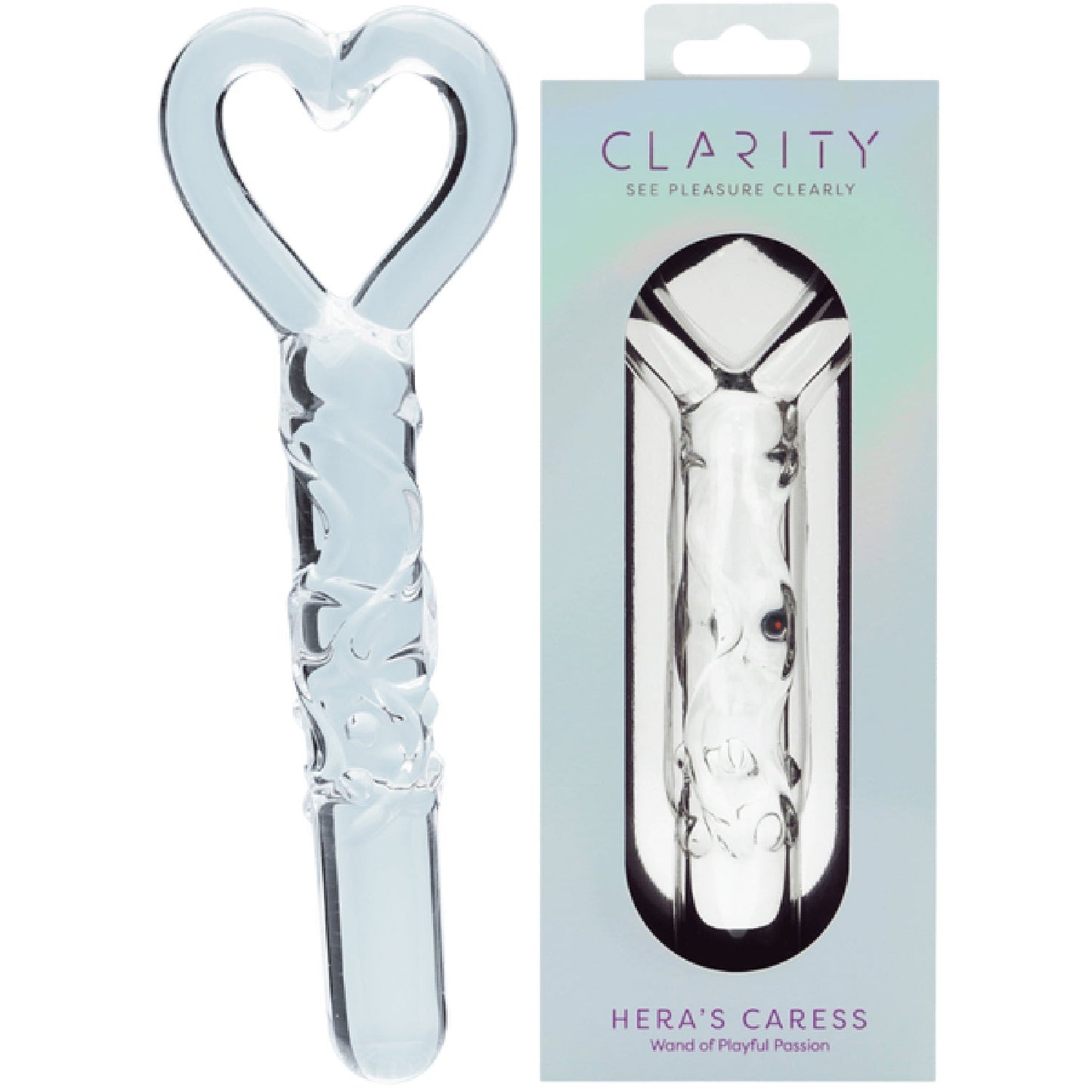 Hera’s Caress – 5.9 Inch Handblown Borosilicate Glass Dildo