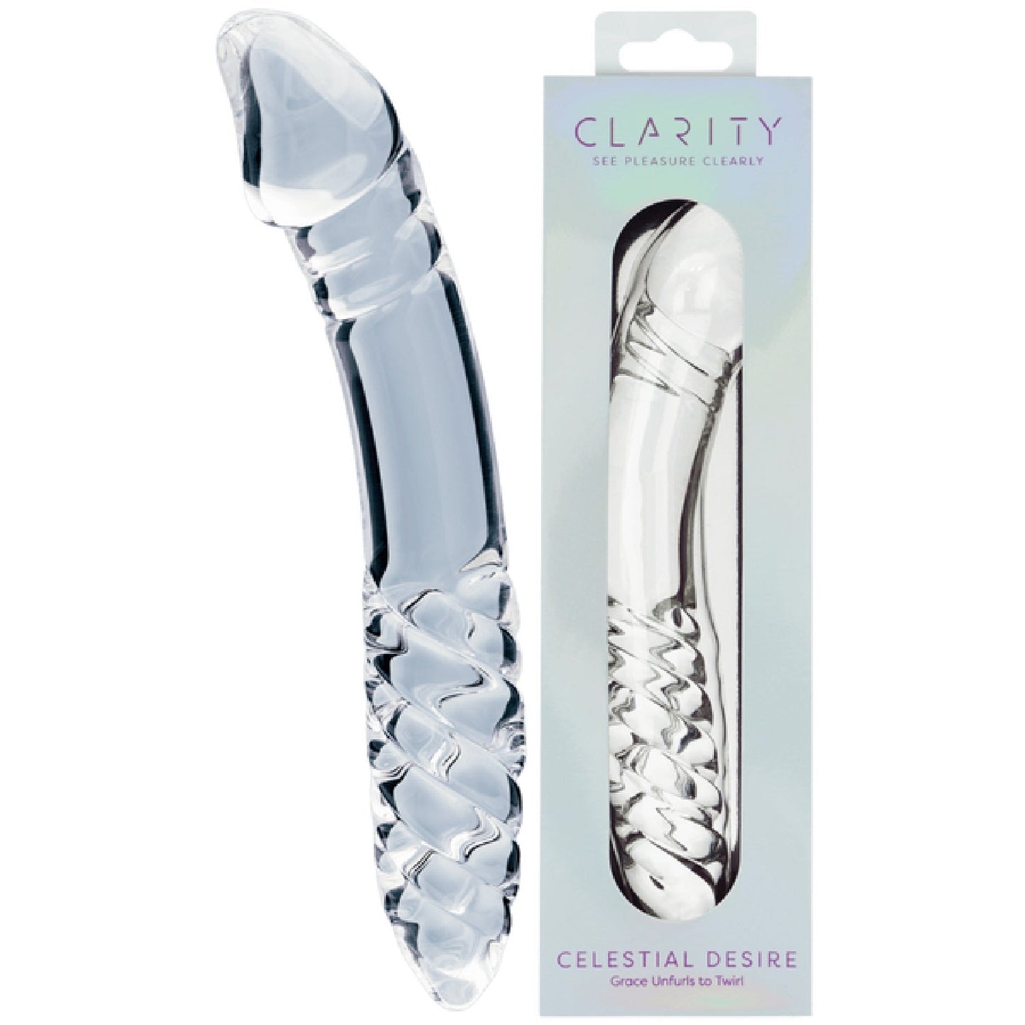 Celestial Desire – 7.4 Inch Double-Ended Borosilicate Glass Dildo