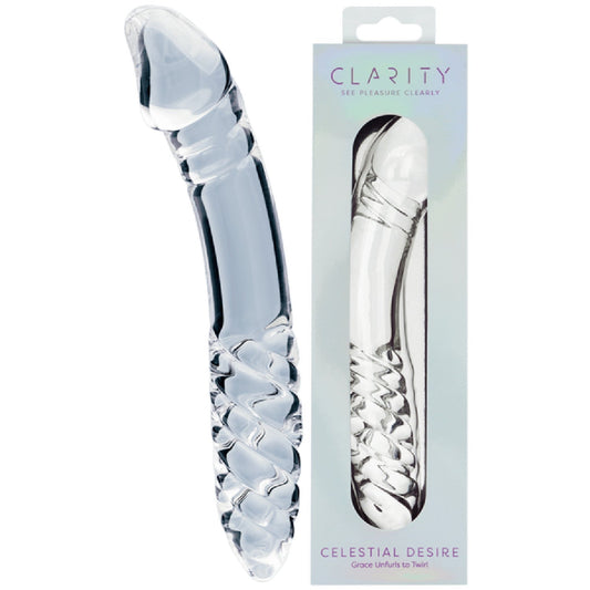 Celestial Desire – 7.4 Inch Double-Ended Borosilicate Glass Dildo
