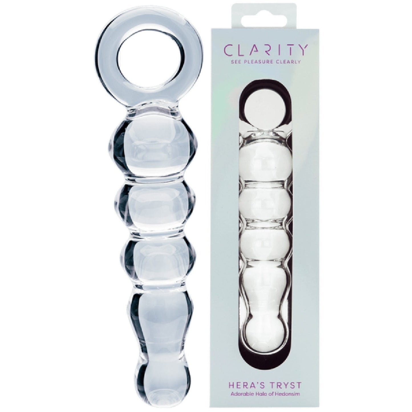 Hera's Tryst – 4.9 Inch Handblown Borosilicate Glass Dildo