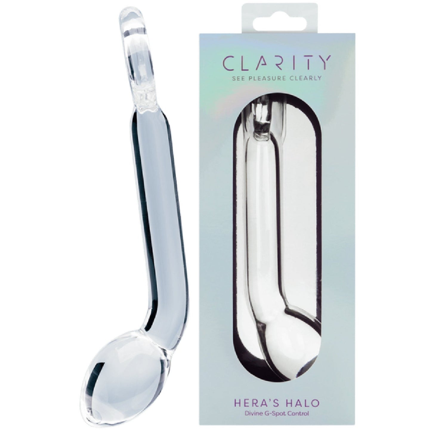 Hera's Halo – 6 Inch Handblown Borosilicate Glass Dildo