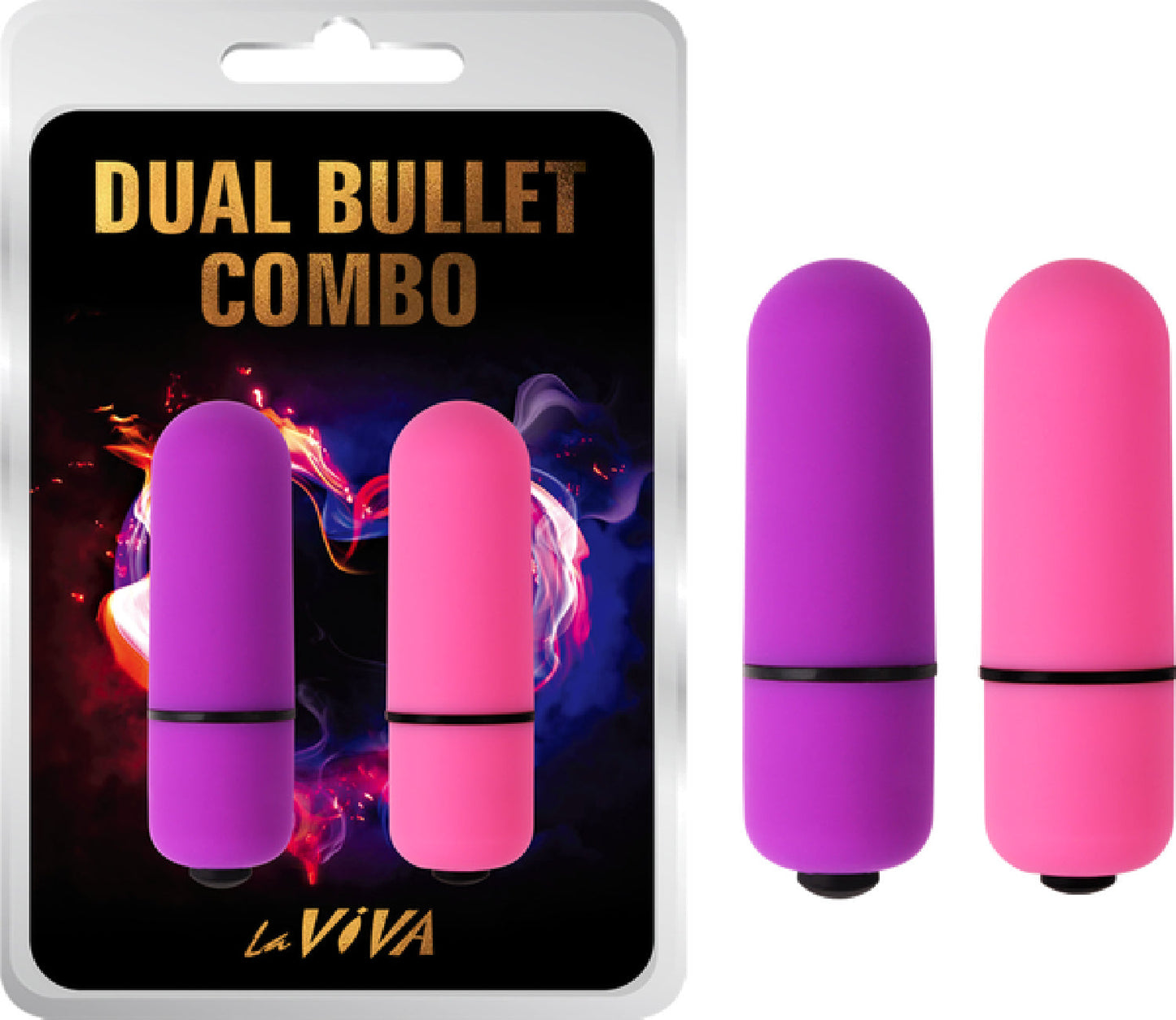 Laviva Dual Bullet Combo – Waterproof Silicone-Coated Dual Bullet Vibrator with 7 Functions