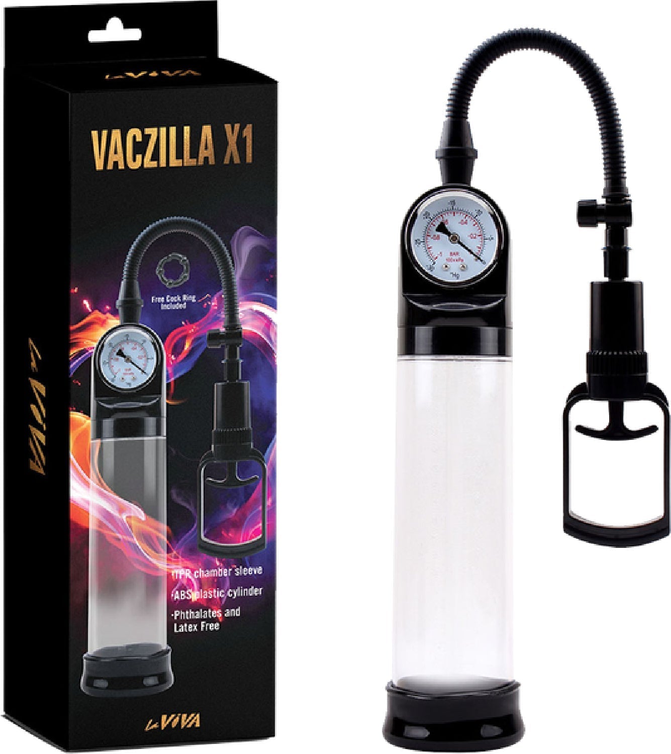 Vaczilla X1 – TPR Chamber Sleeve Penis Pump