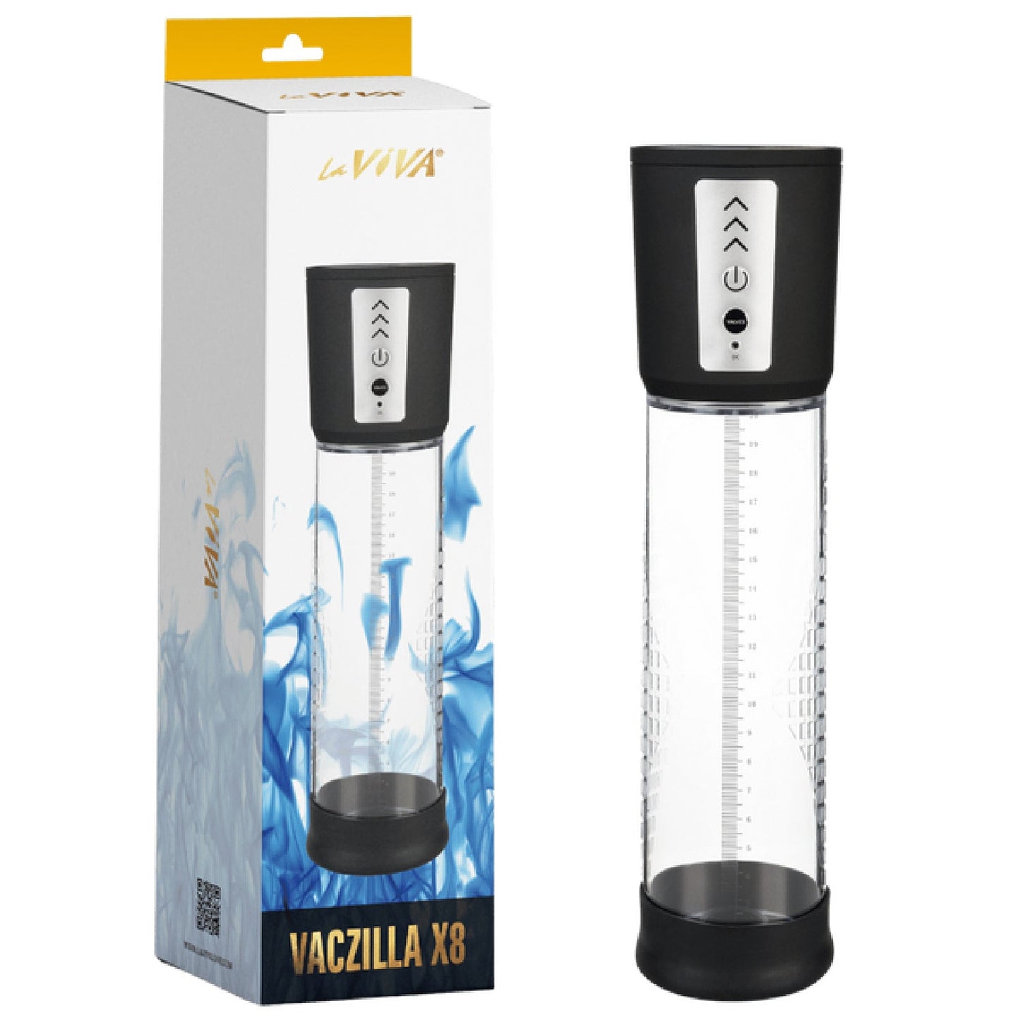 Vaczilla X8 USB Electronic Penis Pump – 3 Adjustable Pressure Levels Phthalates-Free