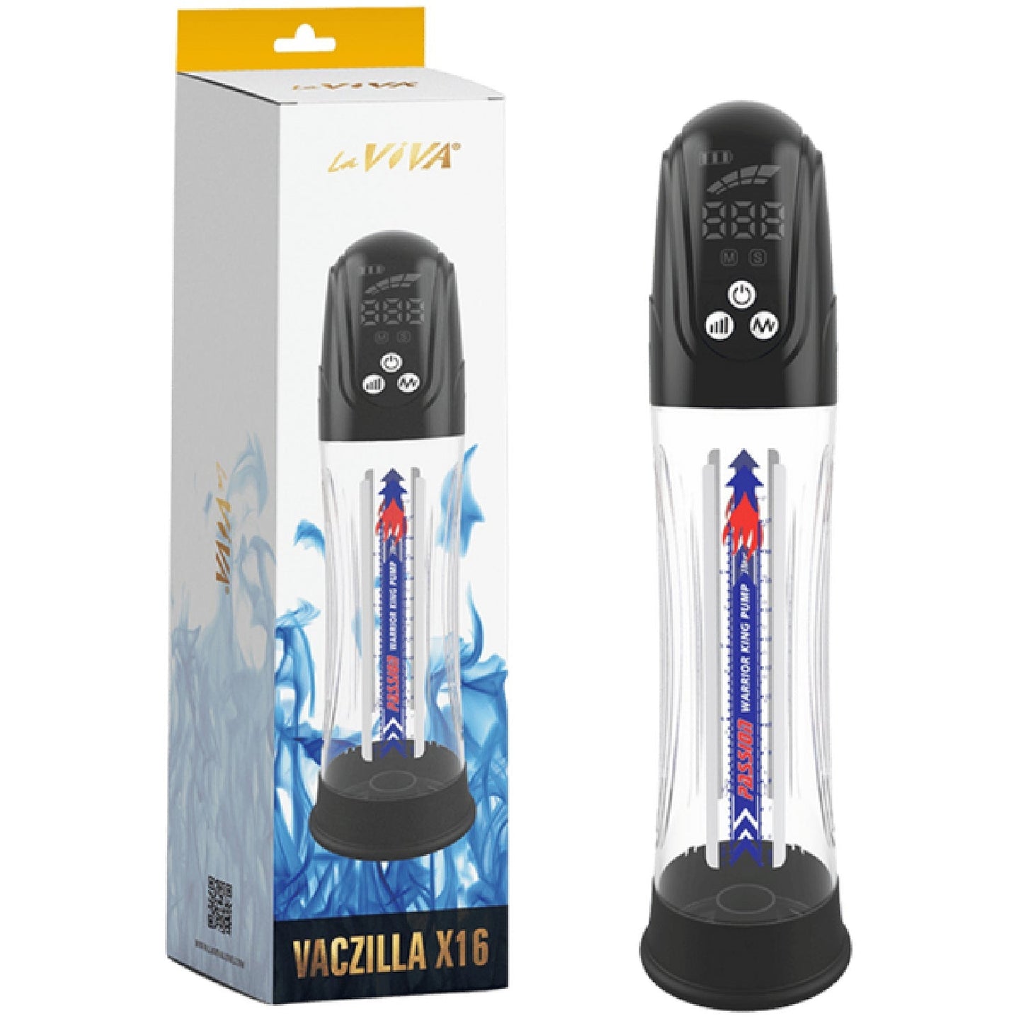 Vaczilla X16 Auto Cylinder Pump – Waterproof Rechargeable Penis Pump with TPE Ring