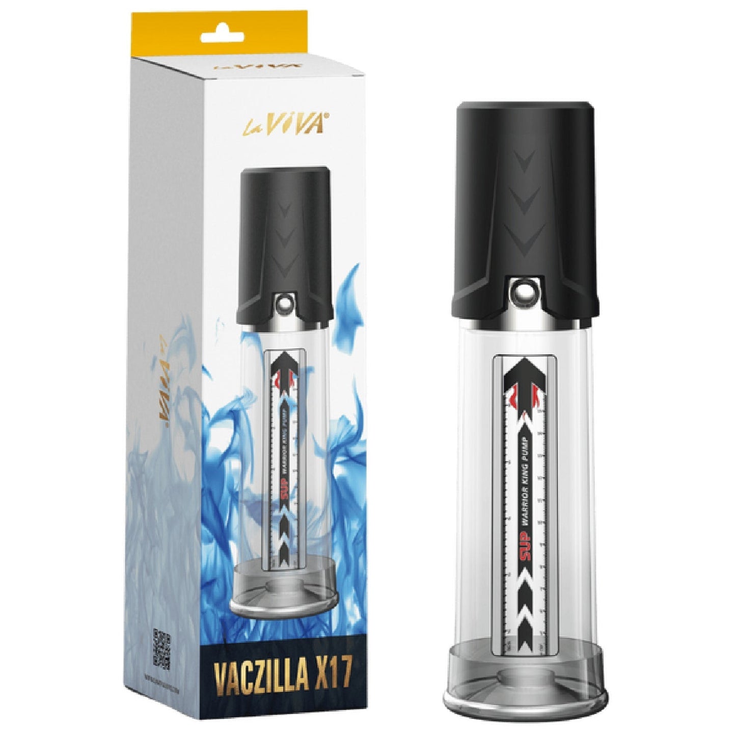 Vaczilla X17 Warrior – Easy-Use Cylinder Pump with Silicone Sleeve and Penis Ring