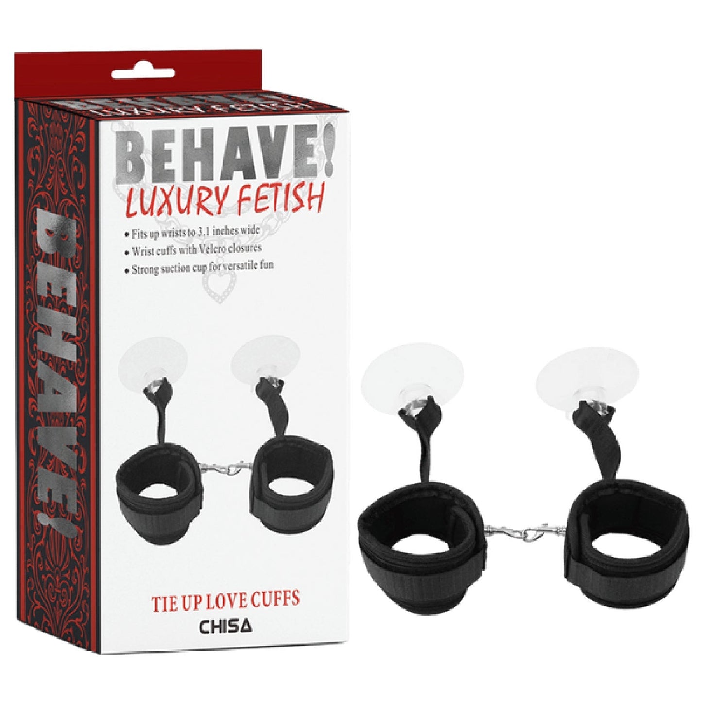 Tie Up Love Cuffs – Fully Adjustable Love Cuffs with Strong Suction Cups