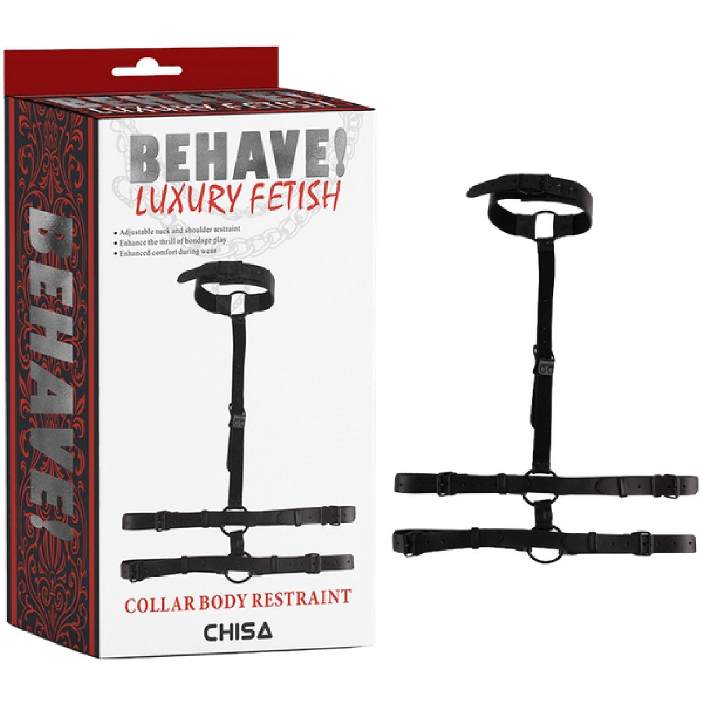 Collar Body Restraint – Adjustable Bondage Restraint