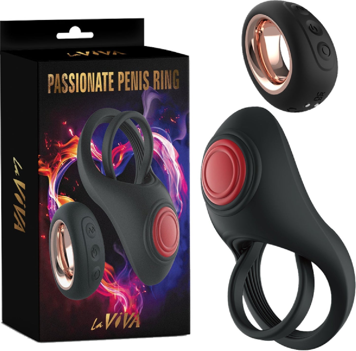 LaViva Passionate – Remote-Controlled 1.75 Inch Penis Ring