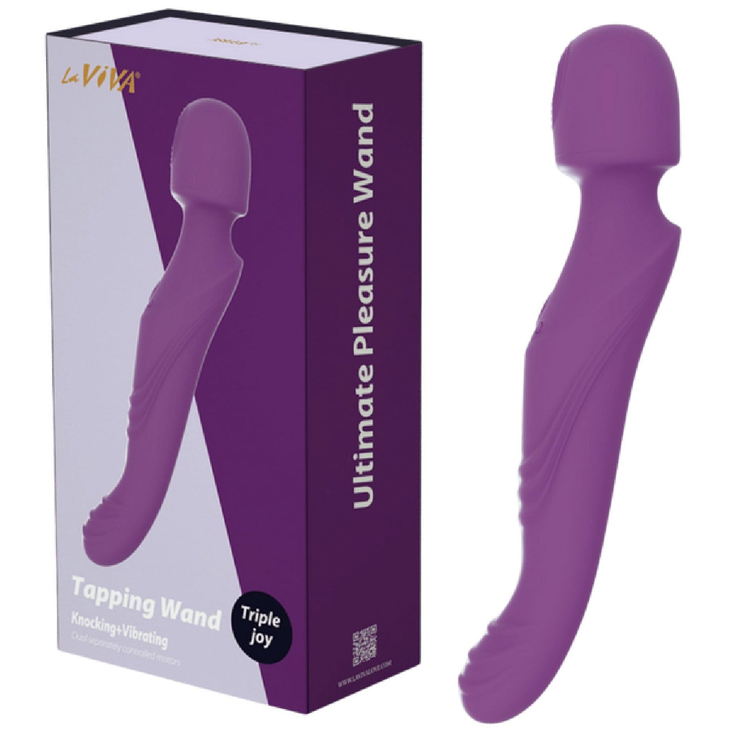 Laviva Tapping and Vibrating Wand – Luxury 10.35 Inch Wand Vibrator