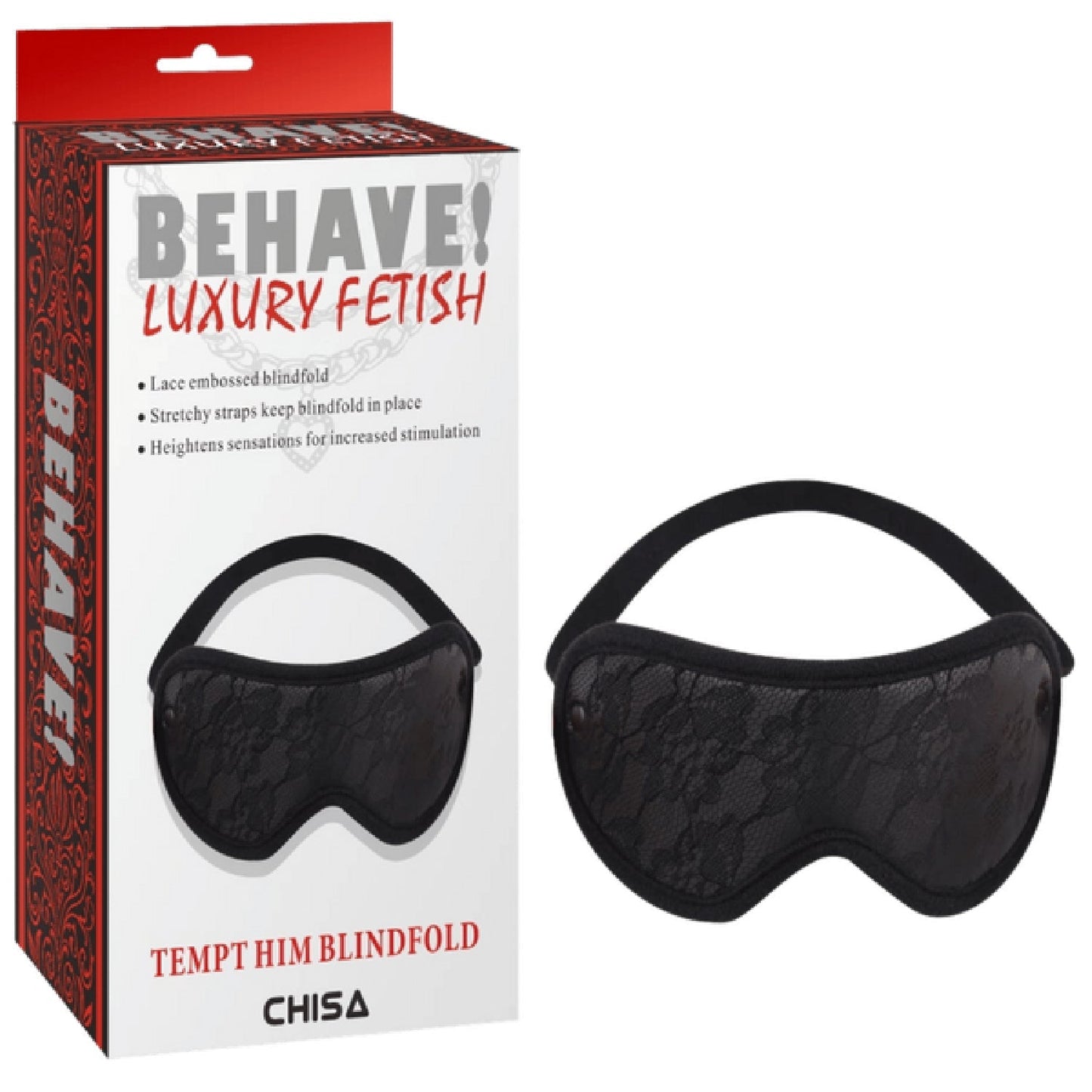 Tempt Him Blindfold – Adjustable Lace Blindfold
