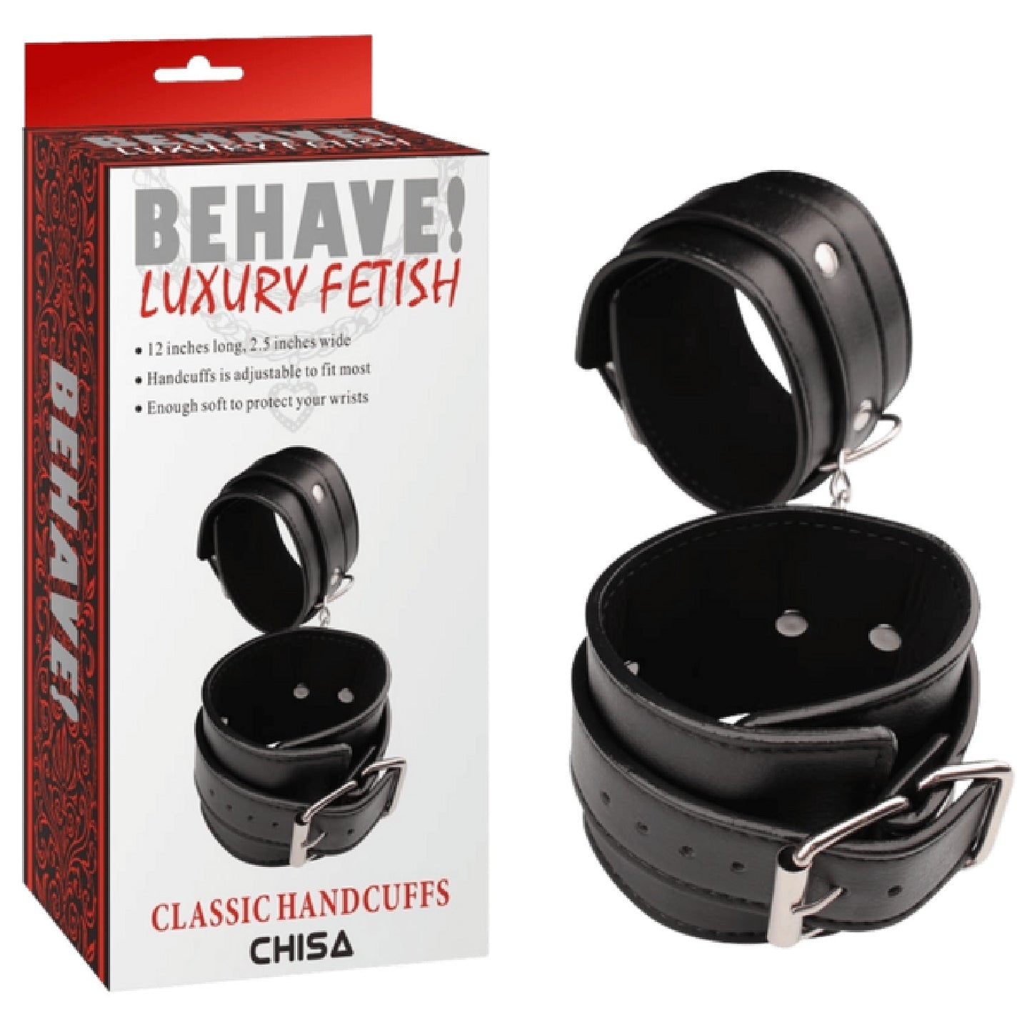 Classic Hand Cuffs – Adjustable Metal Hook Restraint Accessory