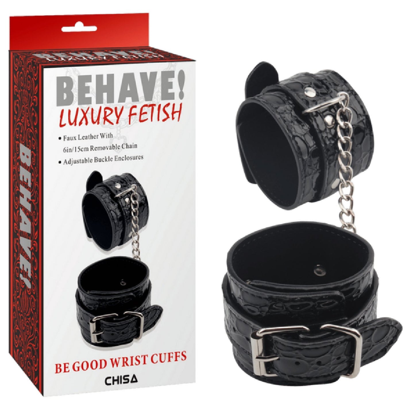 Be Good Wrist Cuffs – Fully Adjustable Metal Hook Restraints Bondage Accessory