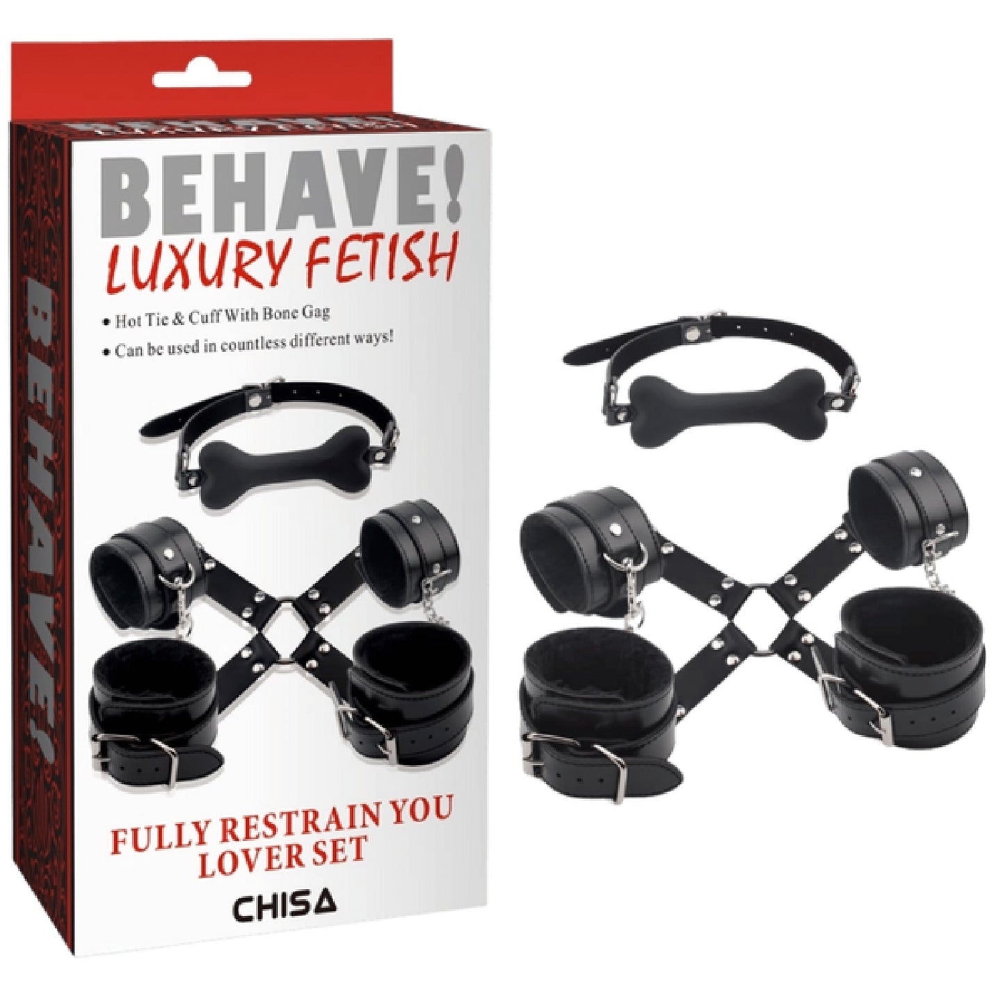 Fully Restrain Your Lover Set – Adjustable Collar Restraint Set