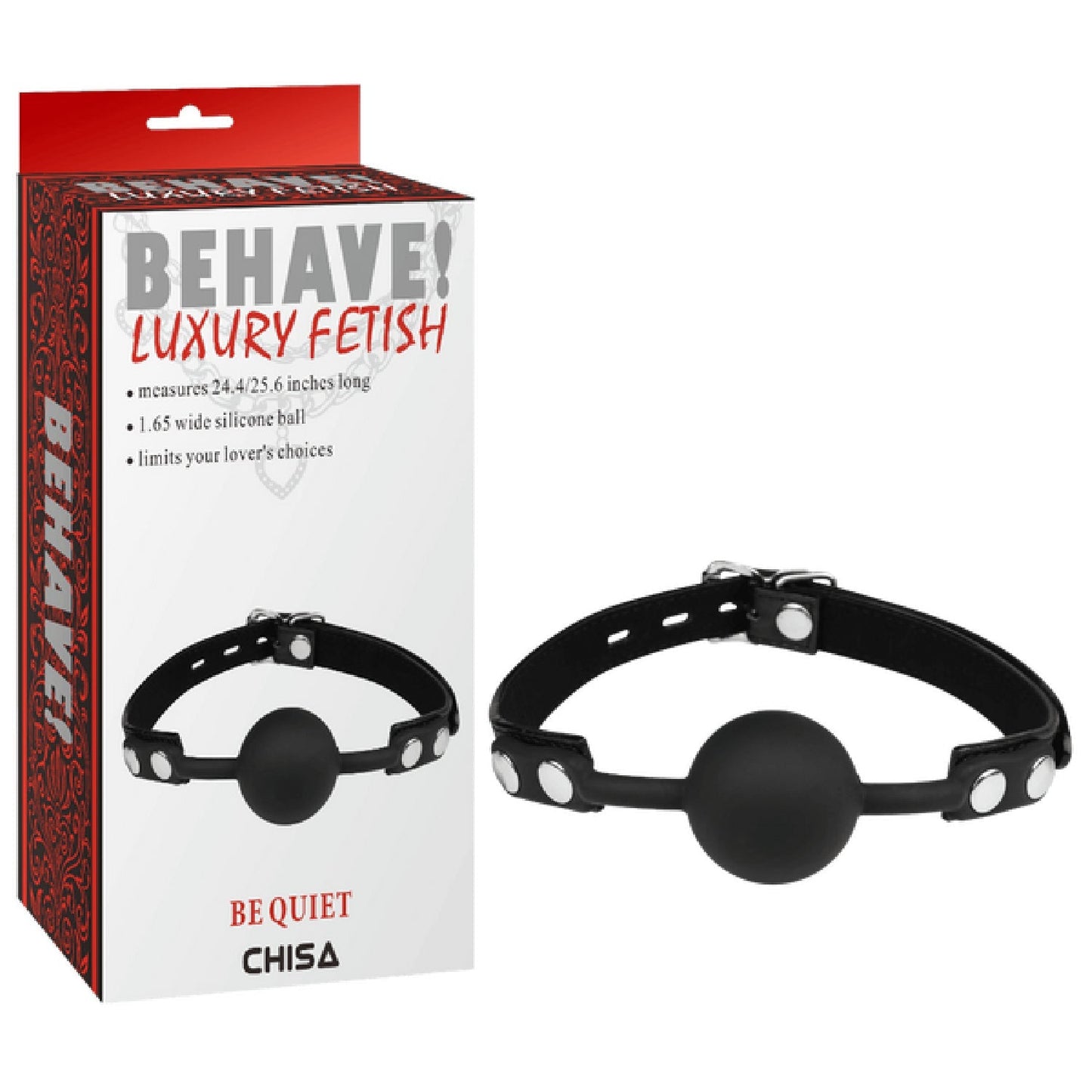 Be Quiet Fully Adjustable Soft Ball Gag – Comfortable and Easy to Use Ball Gag