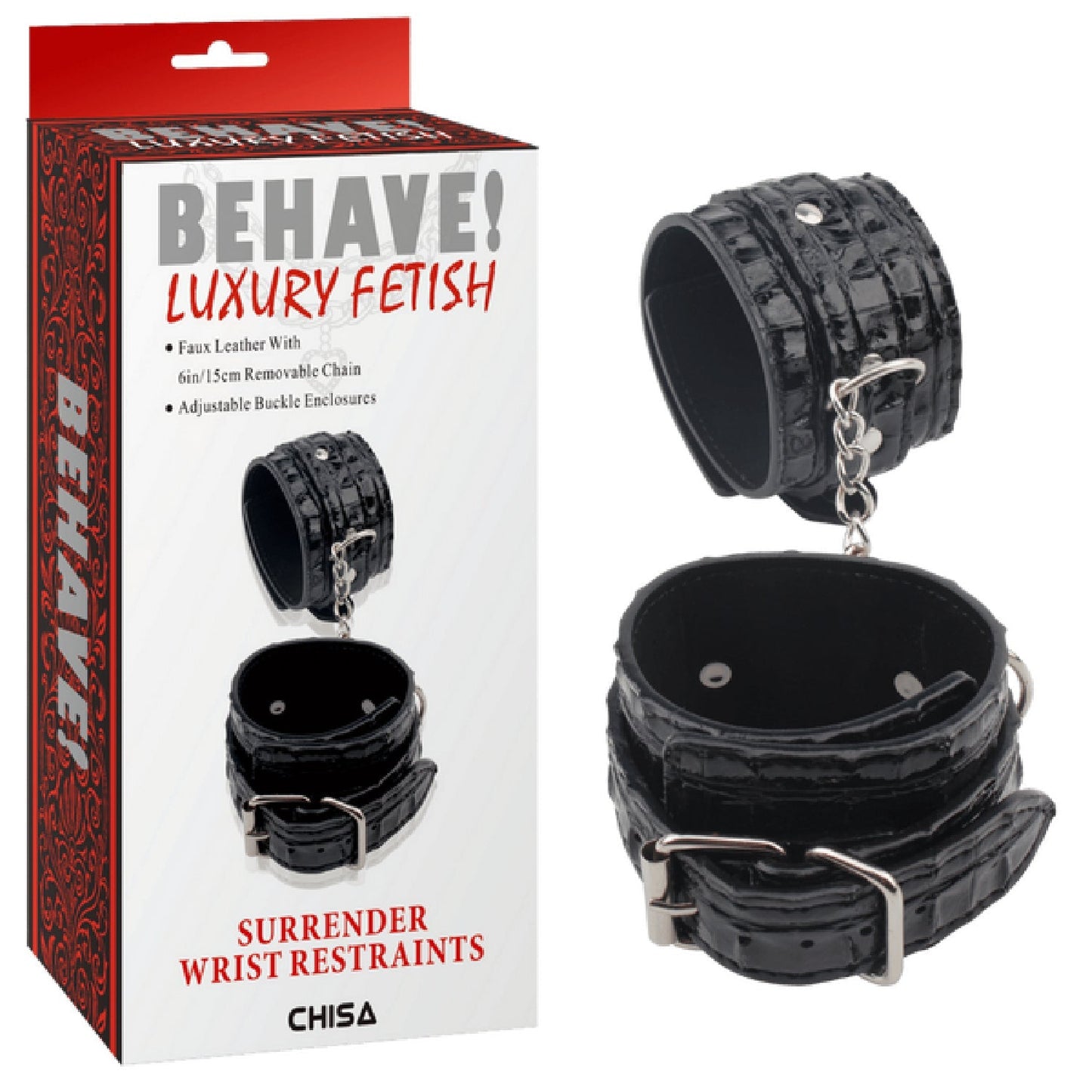 Surrender Wrist Restraints – Fully Adjustable Metal Hook Restraints