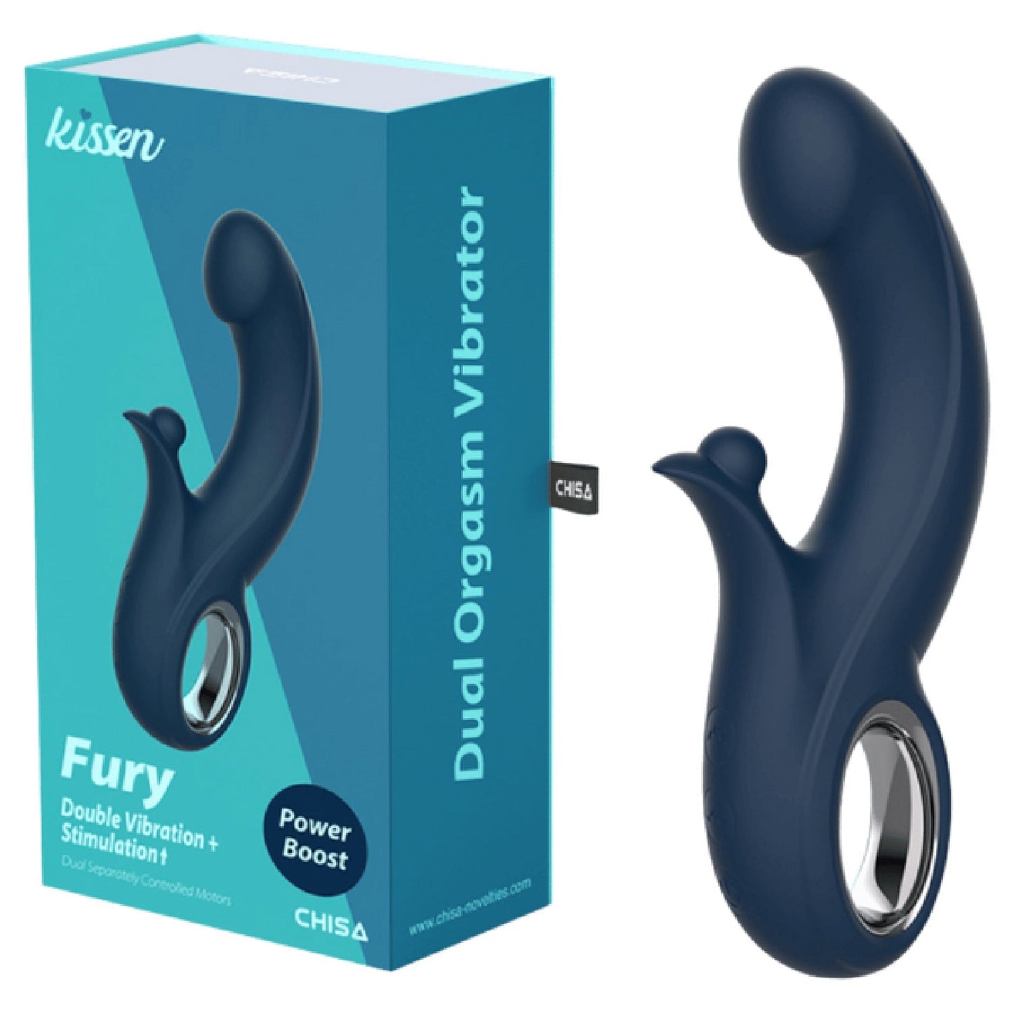 Fury – Waterproof 20.3cm Silicone Vibrator with 10 Vibration Patterns