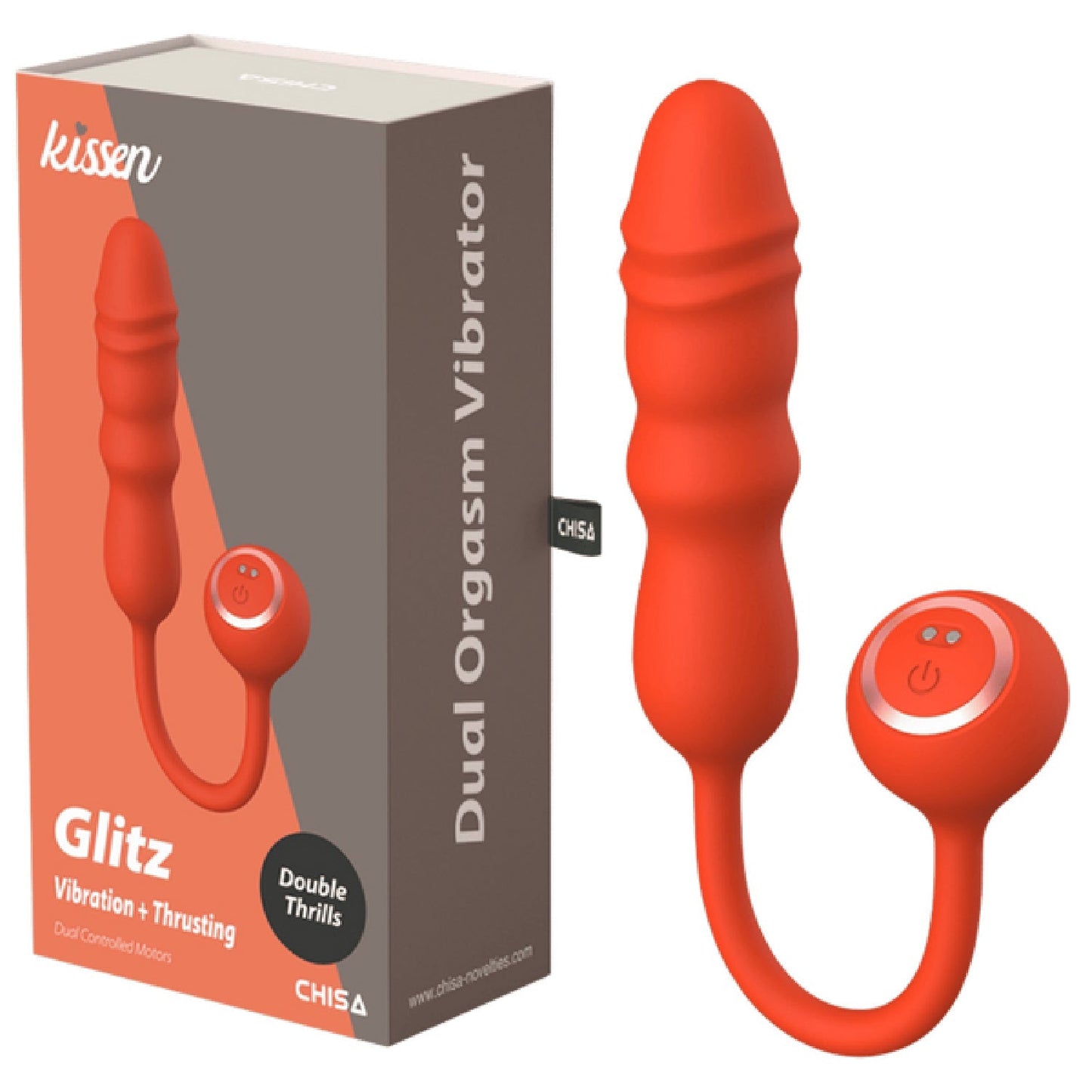 Glitz – Waterproof 26.8cm Silicone and ABS Vibrator with Multiple Patterns