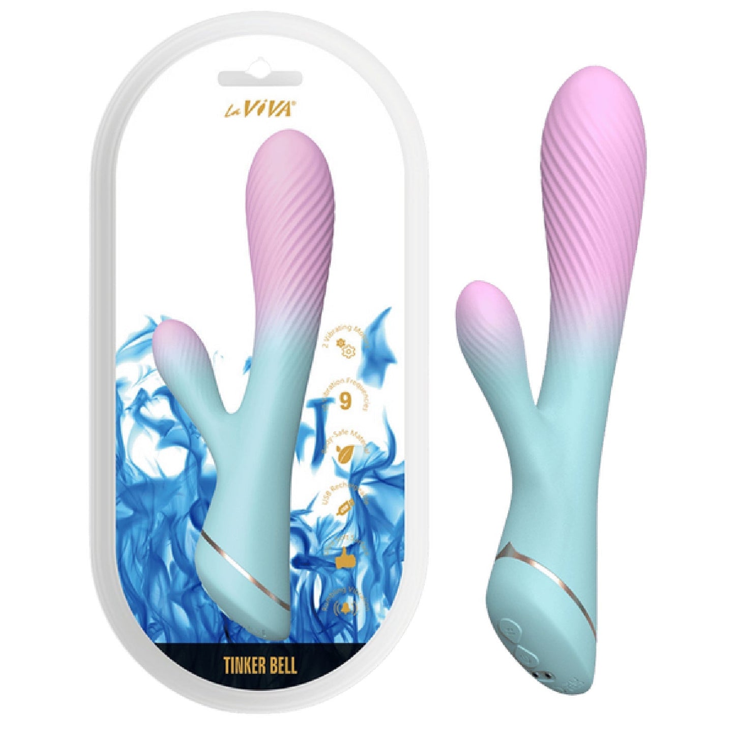 Tinker Bell – Waterproof Rechargeable Vibrator with Dual Motors and 9 Frequencies