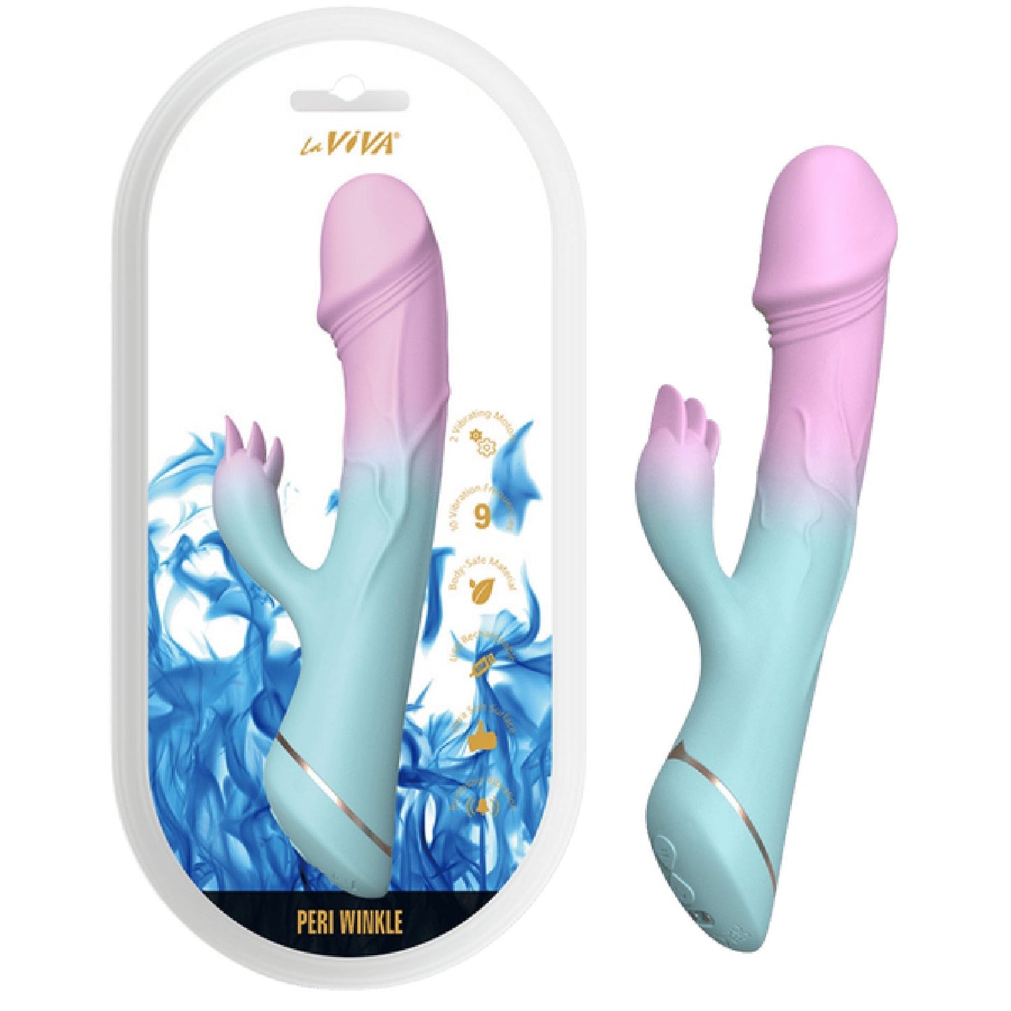 Rechargeable Peri Winkle – Waterproof Vibrator with 9 Frequency Settings