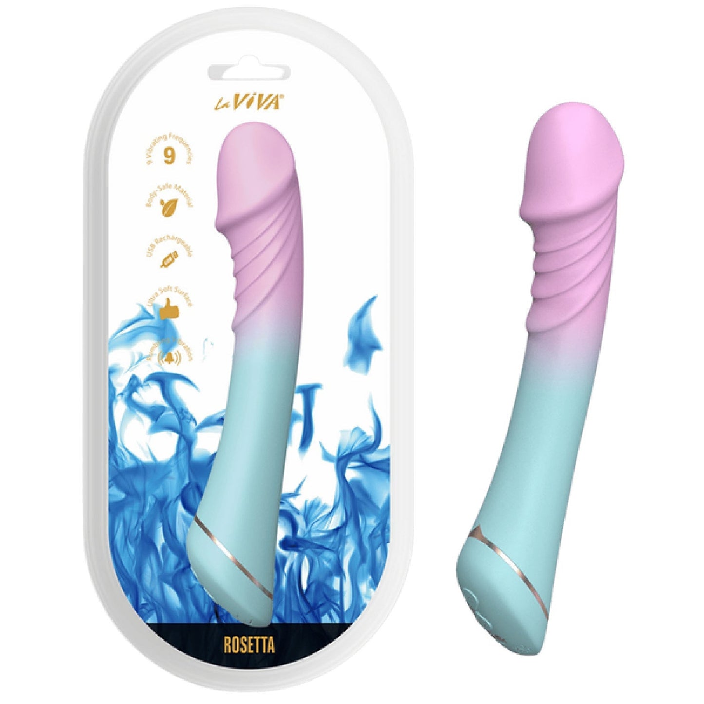 Rosetta Rechargeable – Waterproof Magnetic USB Rechargeable Vibrator with 9 Frequencies