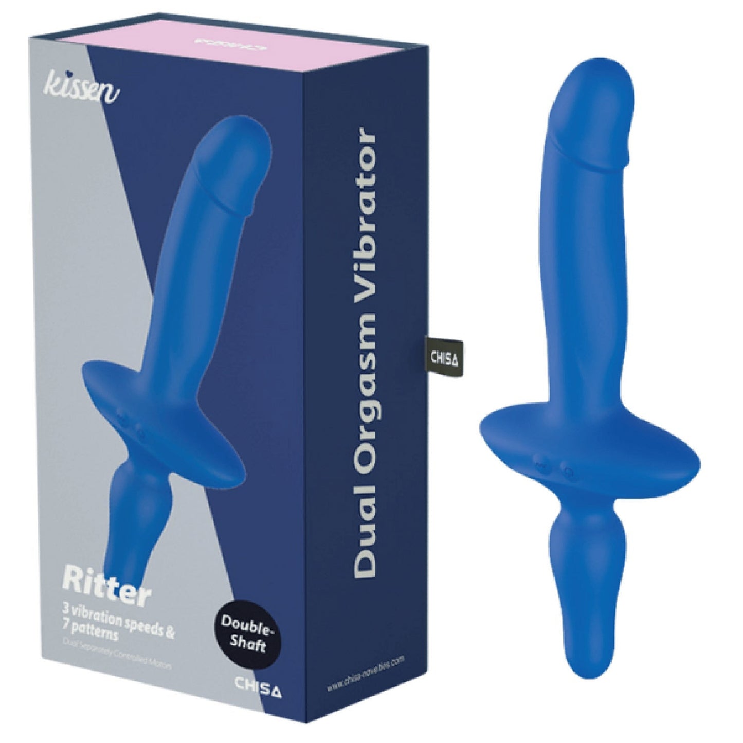 Ritter – Waterproof Double-Motor Silicone Vibrator 26.1cm