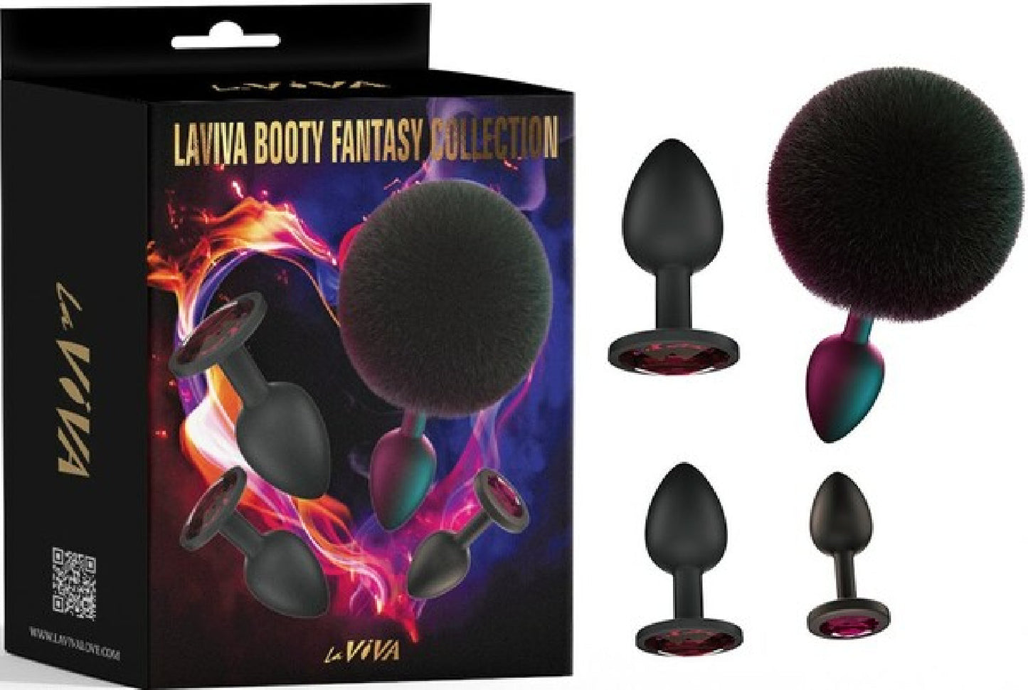 Booty Fantasy 4 Piece Diamond Butt Plug Collection – Luxury Butt Plug Set