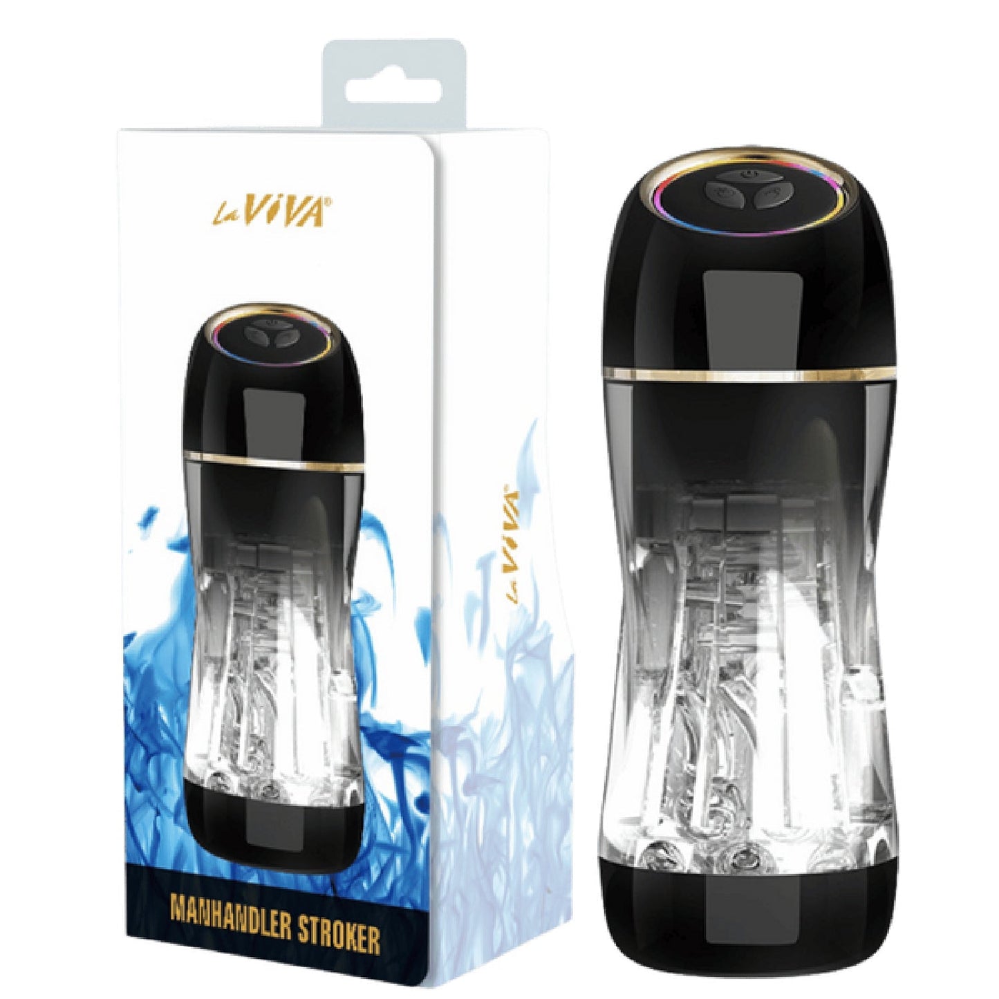 Manhandler Stroker – High-Tech Silicone Masturbation Sleeve with Rotation and Motion