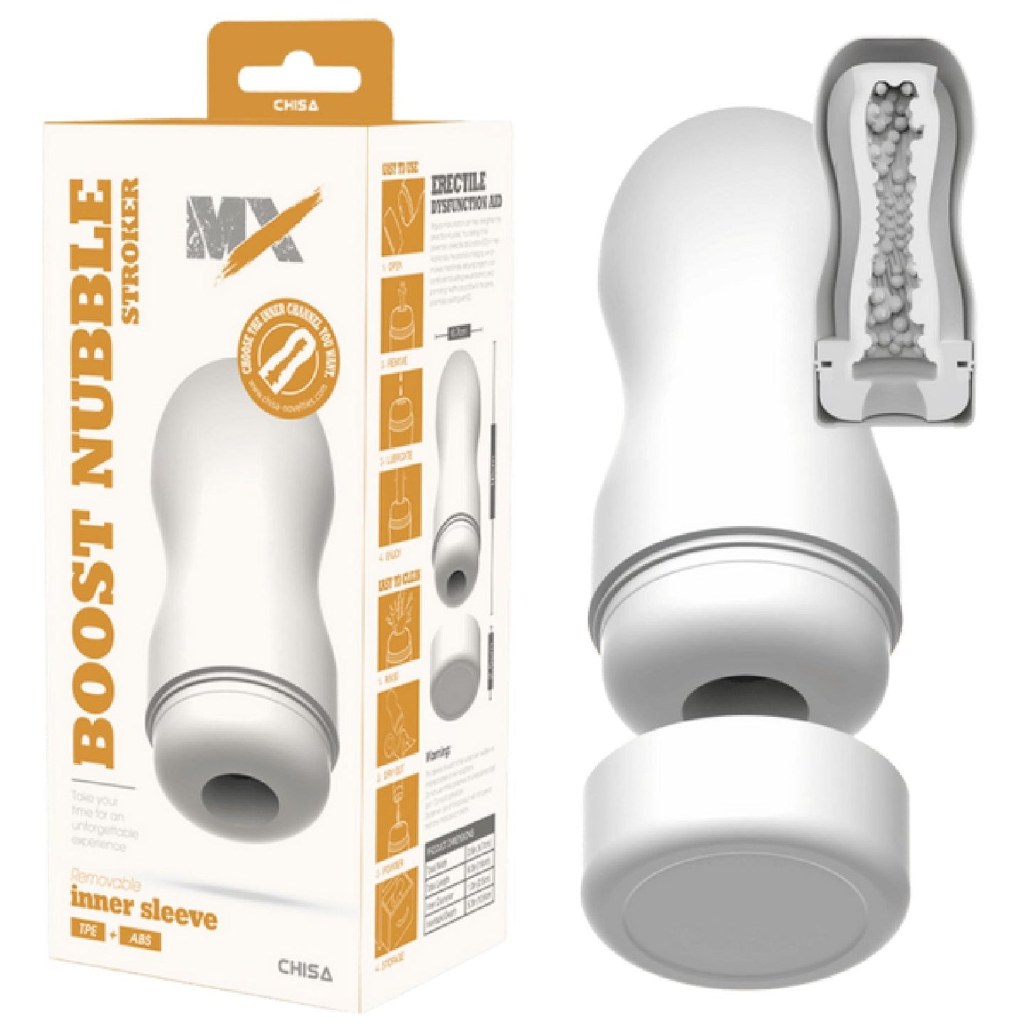 Boost Nubble Stroker – Super-Soft Phthalate-Free TPE+ABS Stroker 16cm