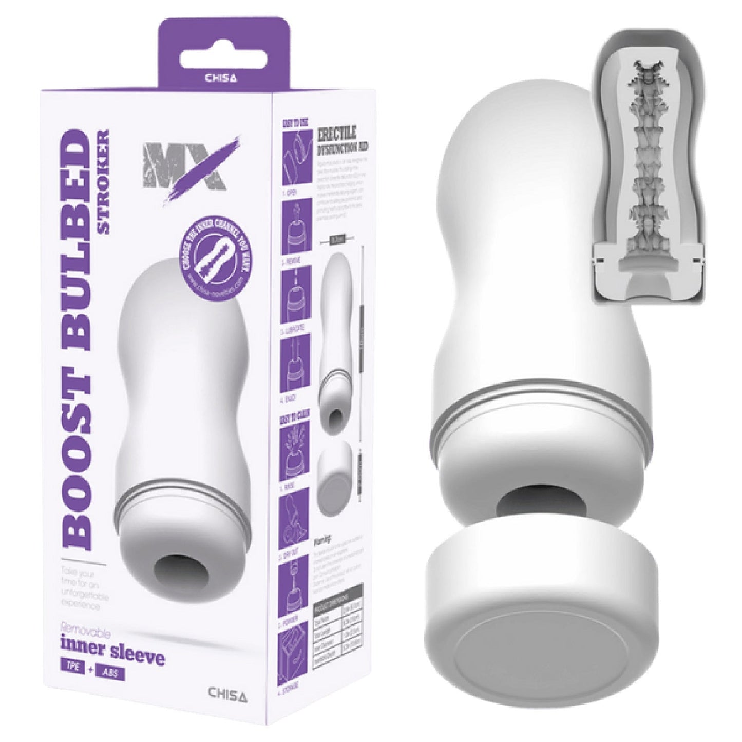 Boost Bulbed Stroker – Super-Soft 16cm Stroker