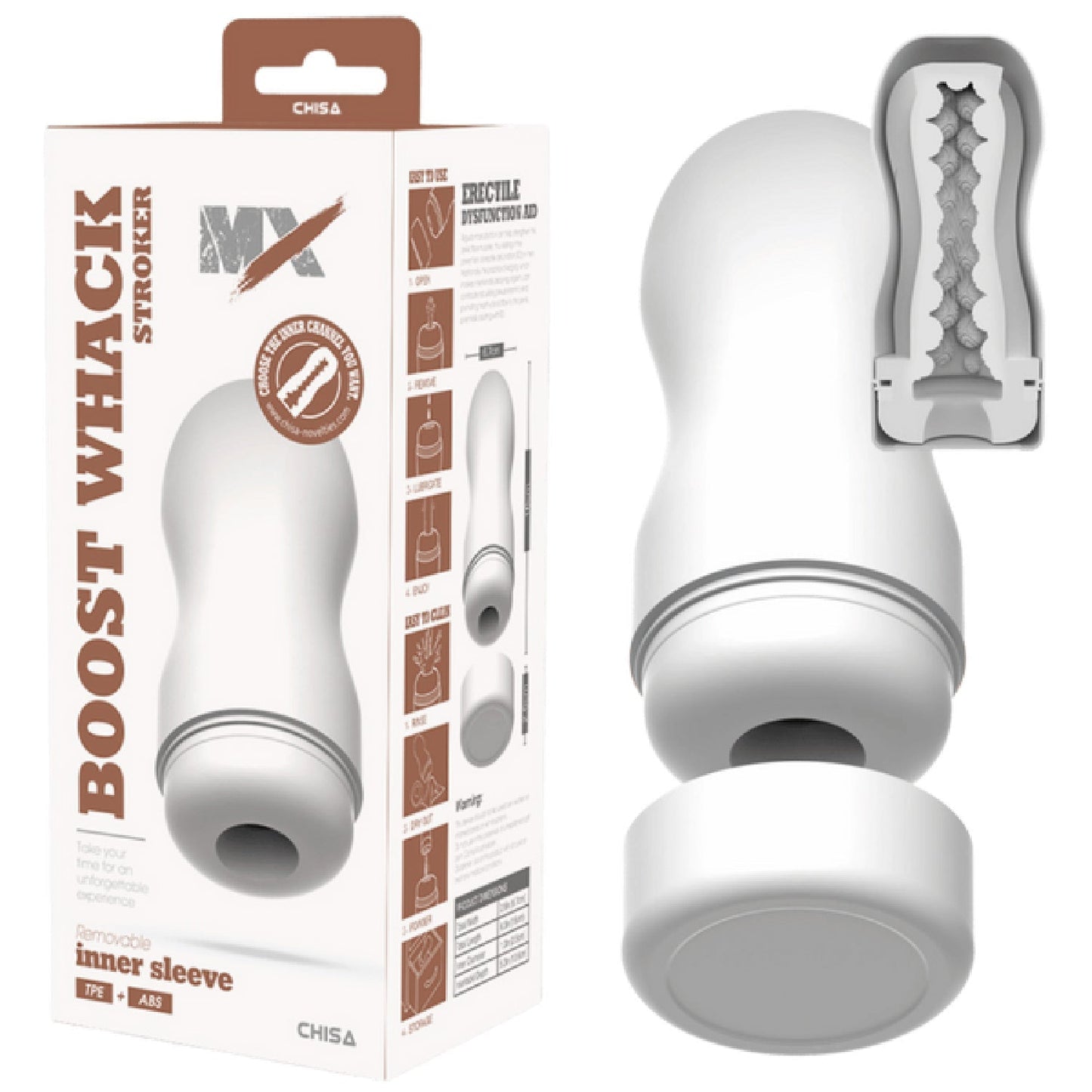 Boost Whack Stroker – Super-Soft 16cm TPE and ABS Male Stroker
