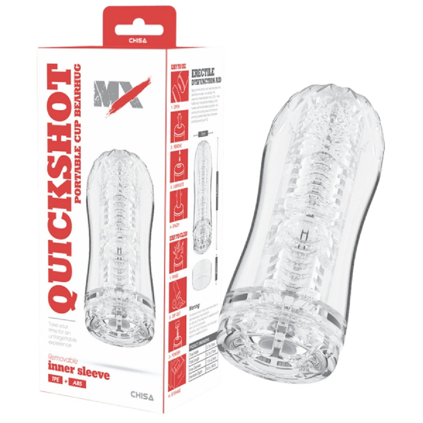 Quickshot Portable Cup Bearhug – Soft Phthalate-Free 17cm Masturbator