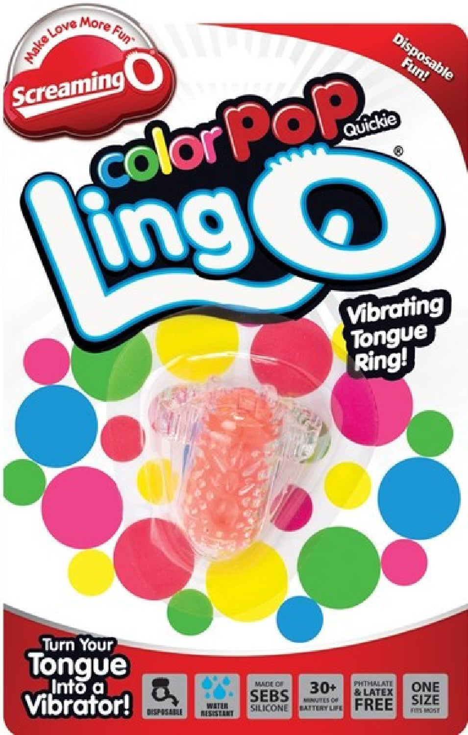 ColorPoP Quickie Ling O Tongue Vibrator – Wireless Disposable Vibrator