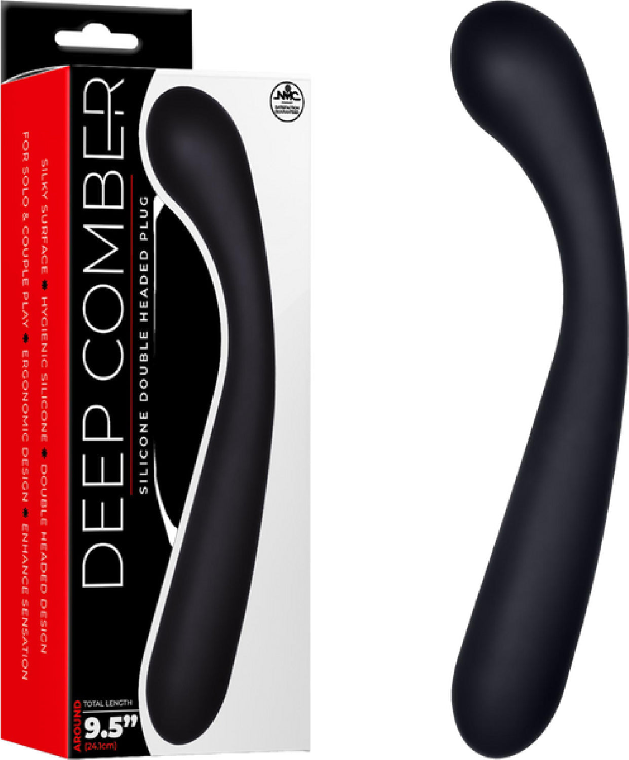 Deep Comber – Double Headed Ergonomic Silicone Vibrator 9.5 Inch Length