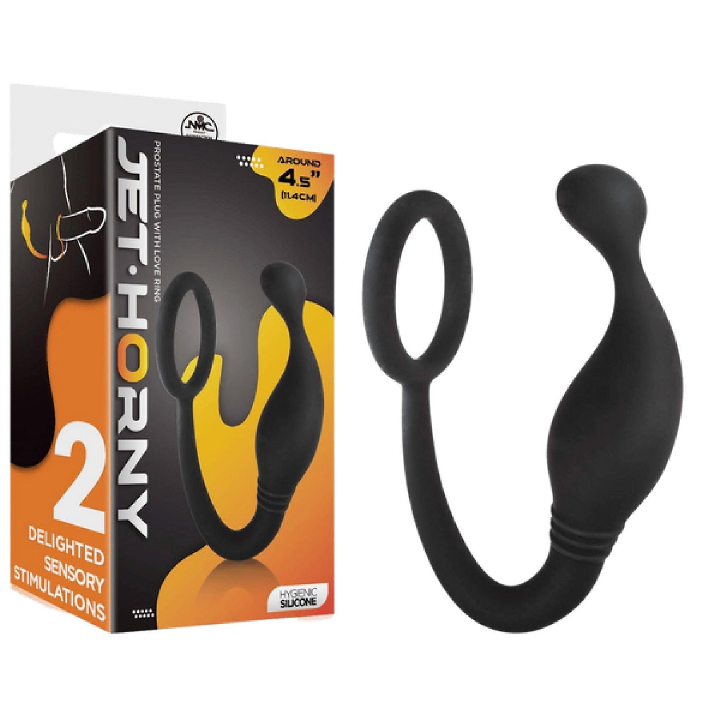 Prostate Plug With Love Ring – Hygienic Silicone 4.5 Inch Prostate Plug