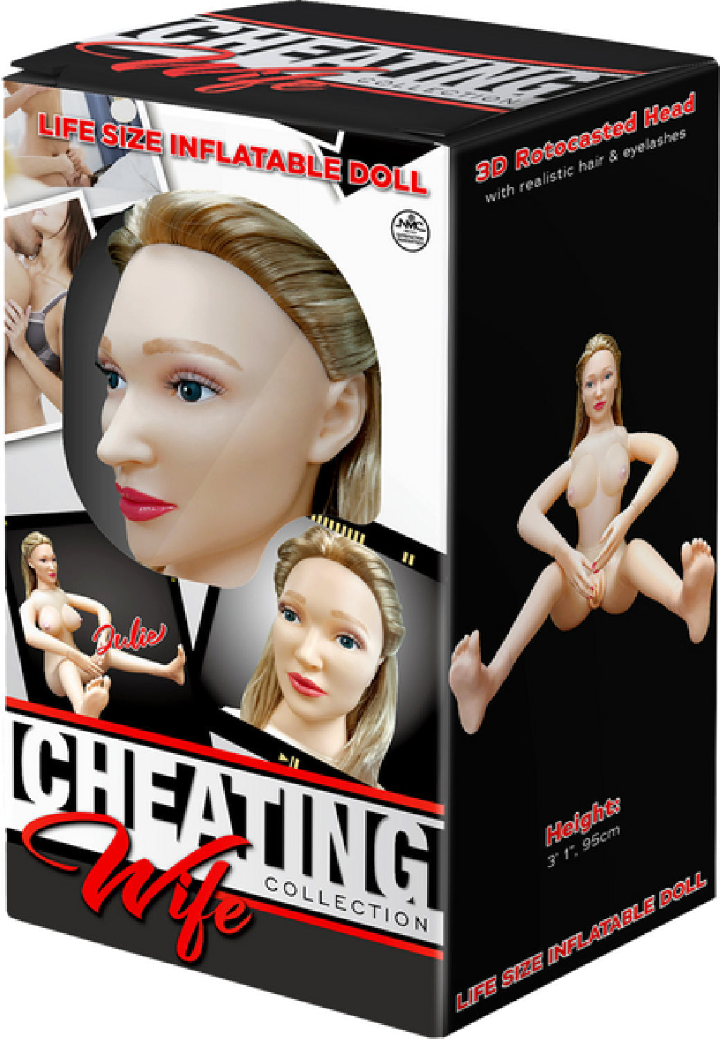 Julie Life Size Inflatable Doll (Flesh) – 3'1 Height Realistic Inflatable Doll
