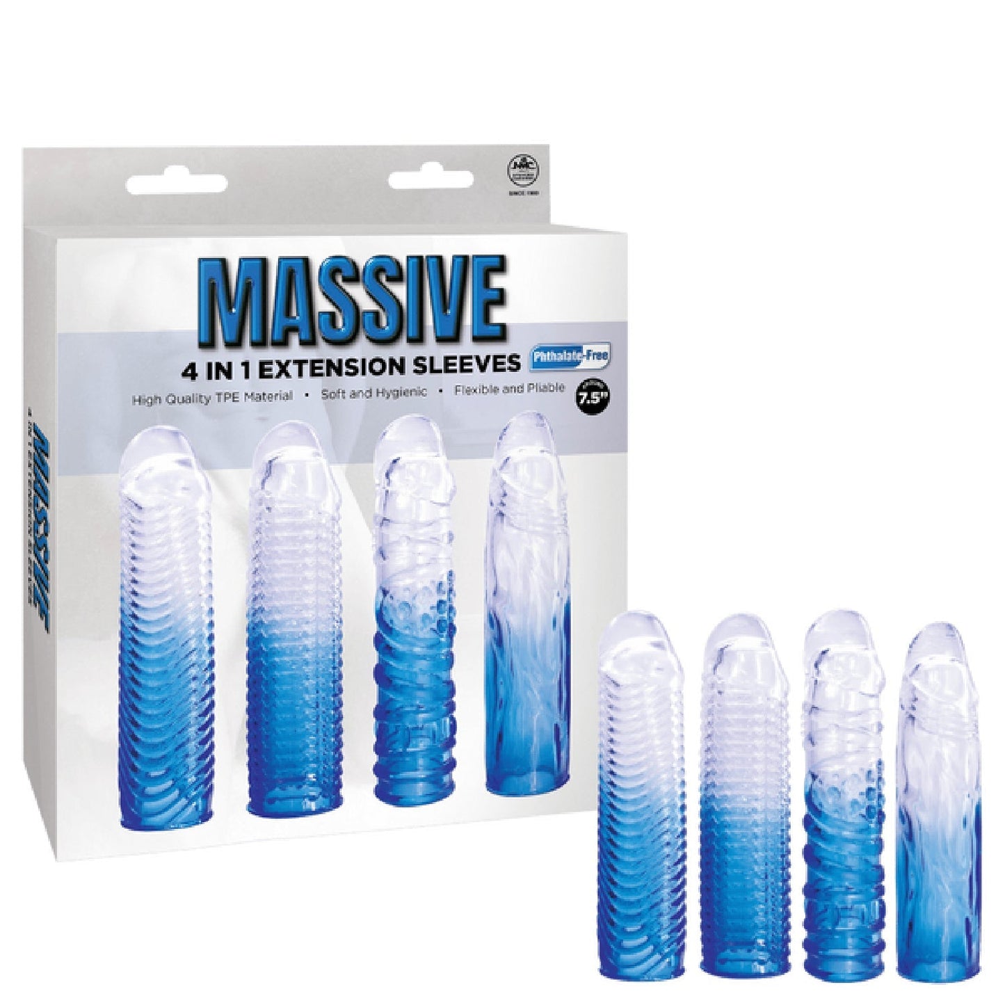 4 in 1 Extension Sleeve (Smoke) – Soft Flexible 7.5 Inch Sleeve