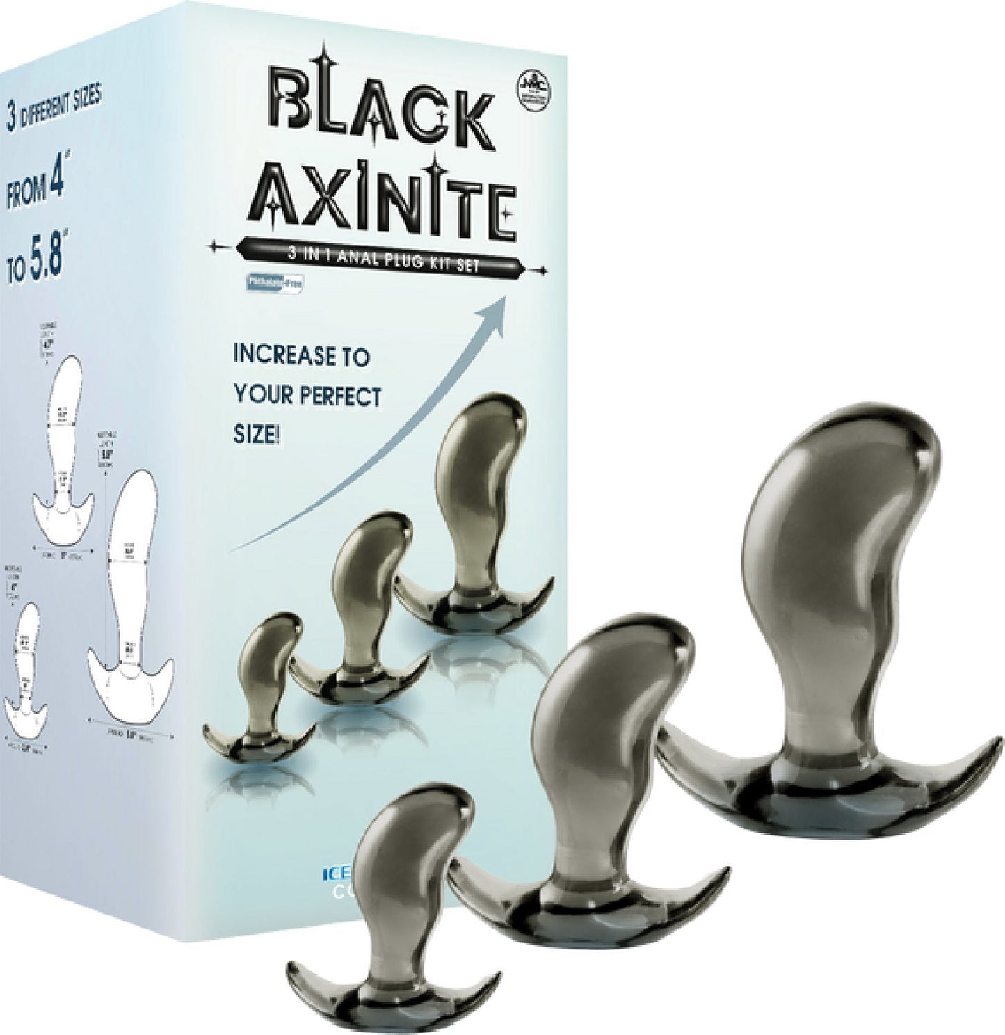Anal Plug Kit Set - High Transparent TPE Material