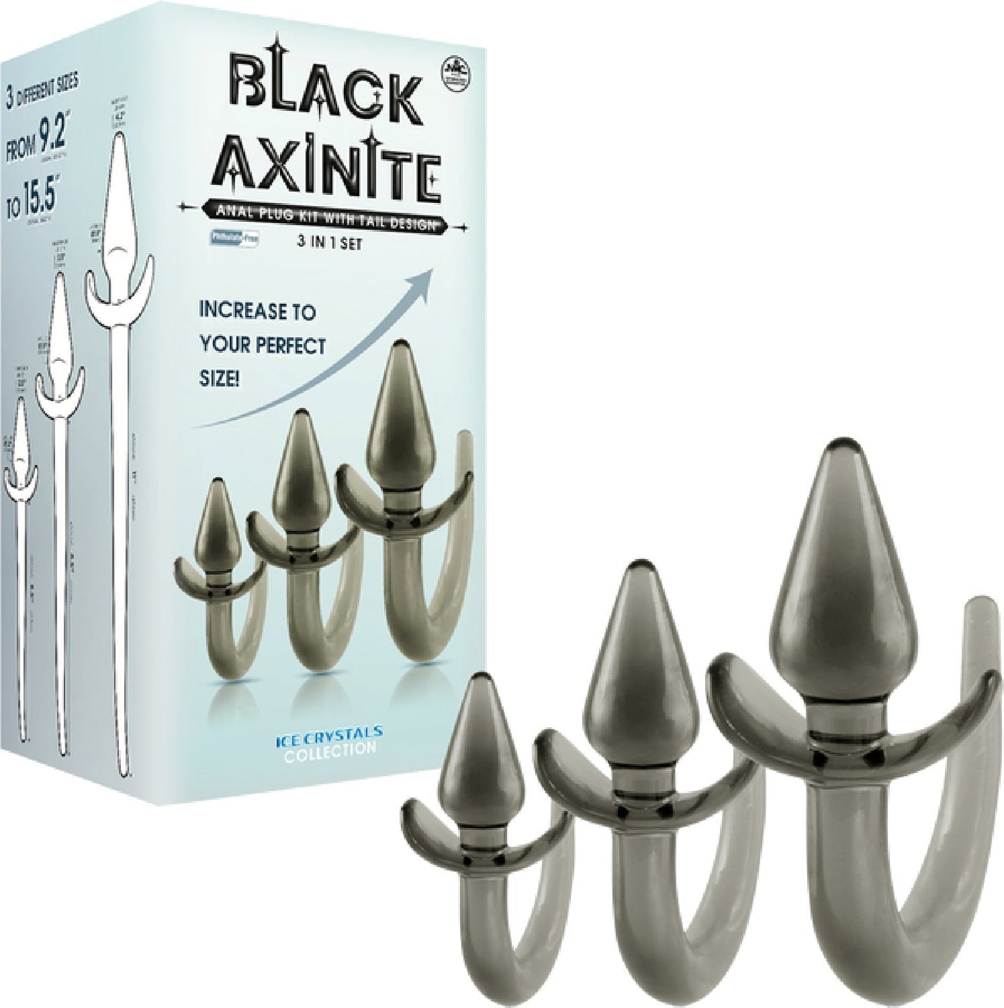 3 in 1 Anal Plug Kit – Flexible Hygienic Plug with Tail