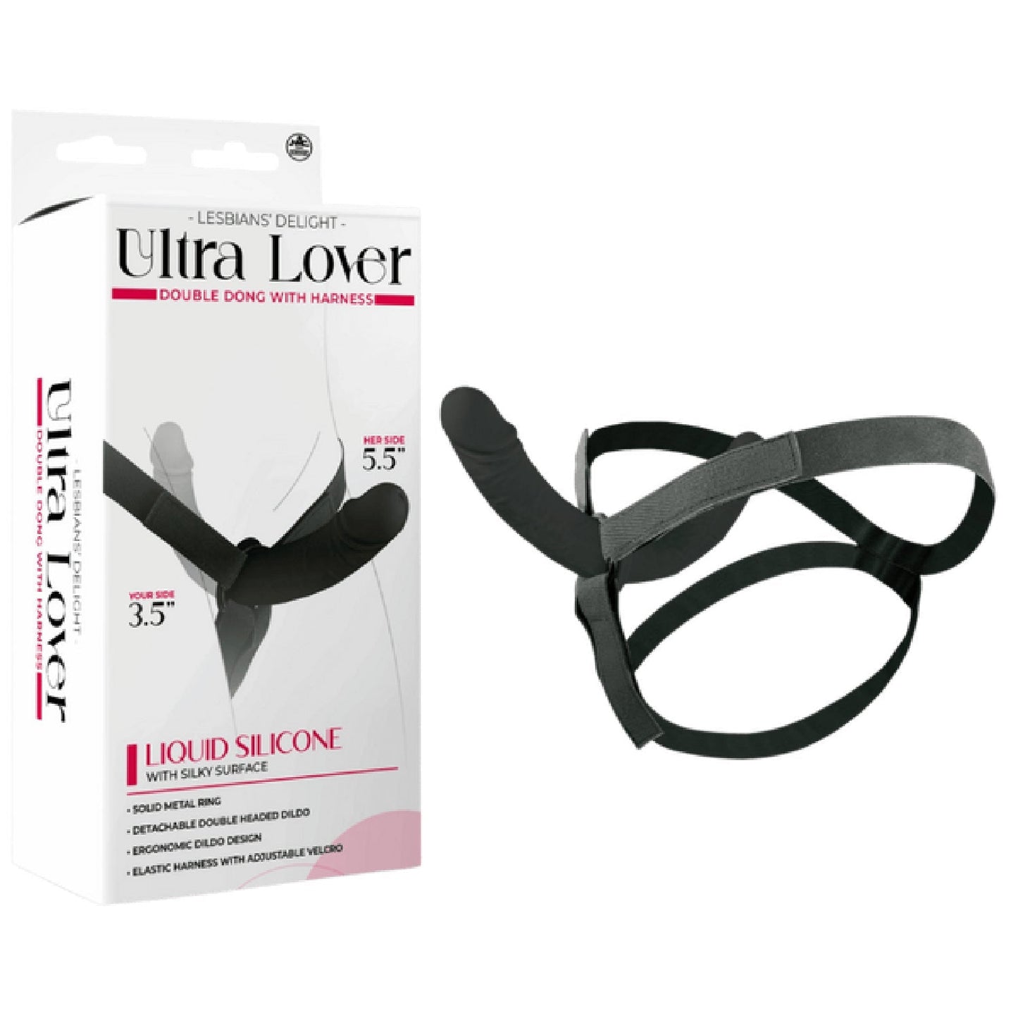 Ultra Lover Double Dong Penetrix with Harness – Ergonomic Silicone Dildo Set