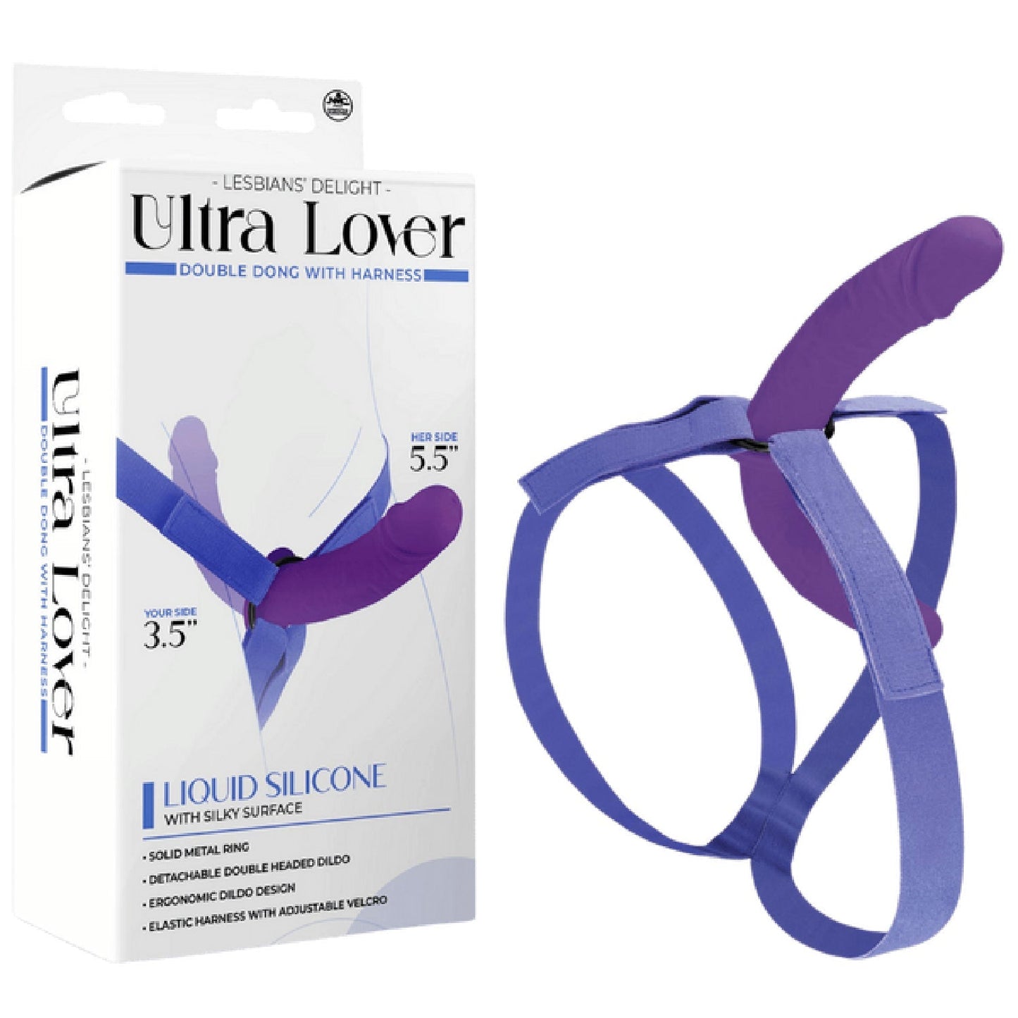 Ultra Lover Double Dong Penetrix with Harness – Ergonomic Silicone Dildo Set