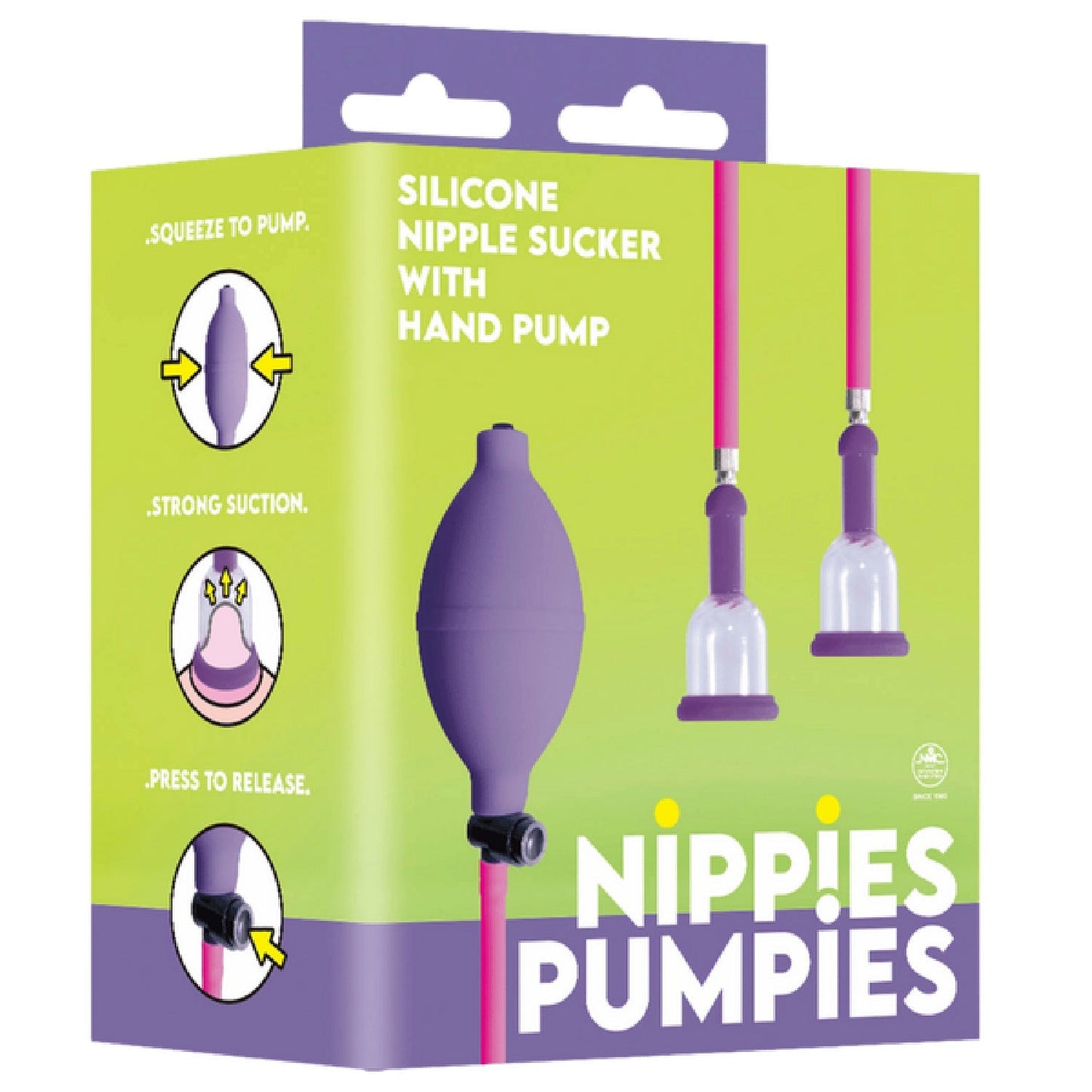Nippies Pumpies – Silicone Nipple Sucker with 51.6cm Hose Pump