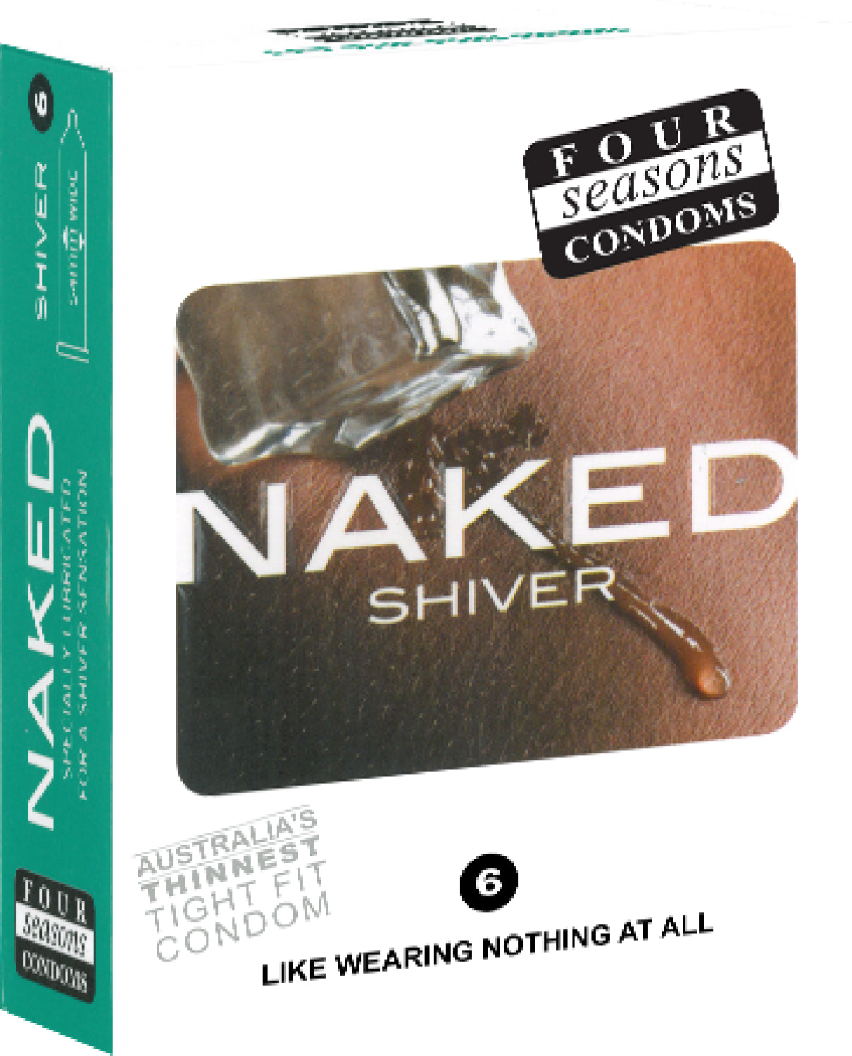 Four Seasons Naked Shiver Condom - 6 Pack