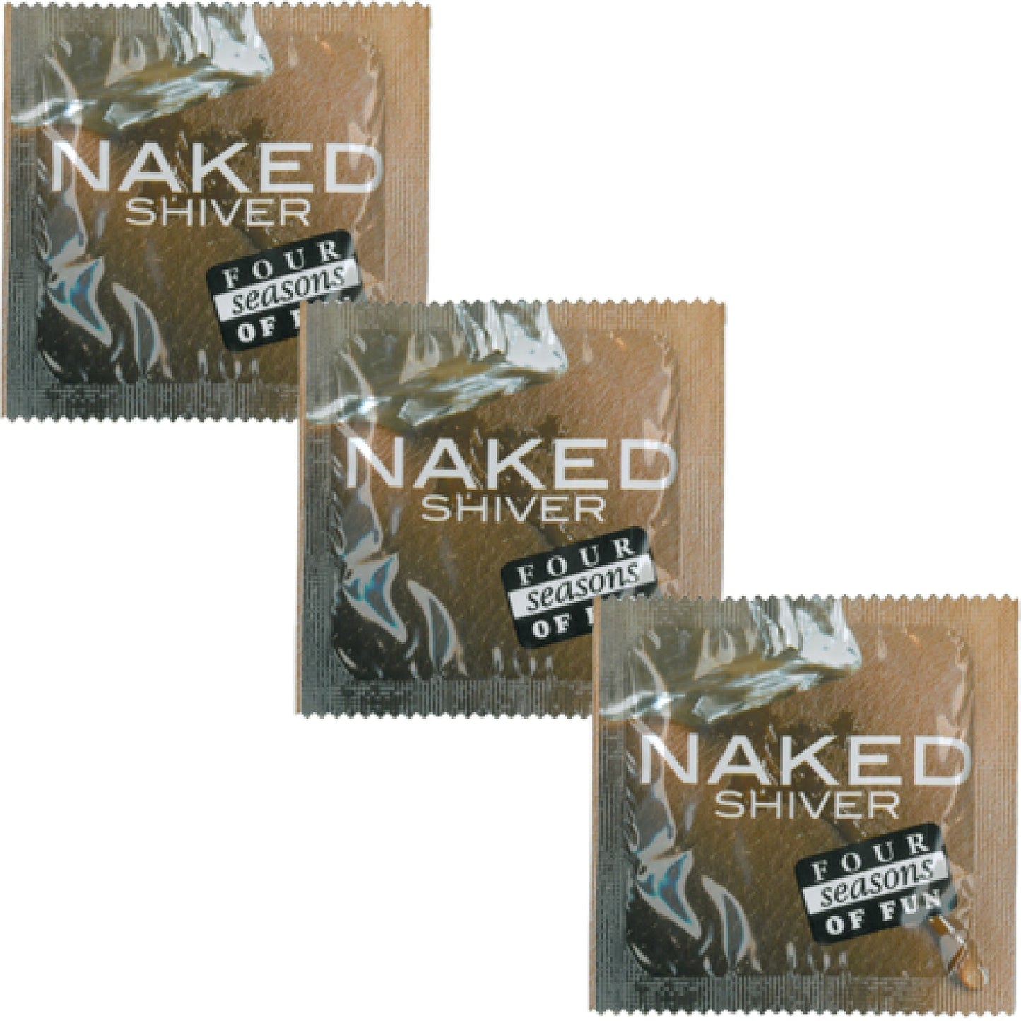 Four Seasons Naked Shiver Condom - 144pc Bulk Pack