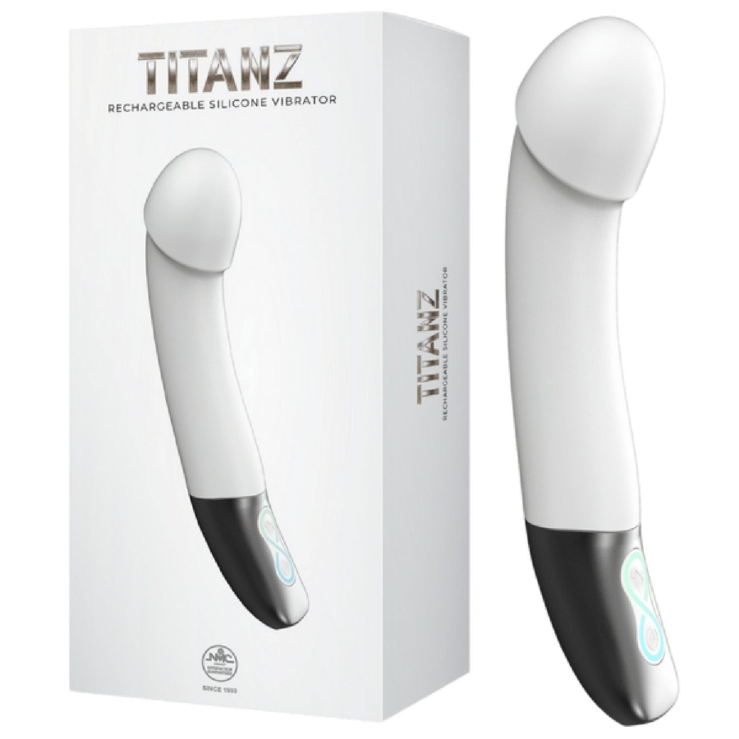 Rechargeable Silicone Vibrator (White) – Bendable Shaft 5.5 Inch Insertable Length Vibrator