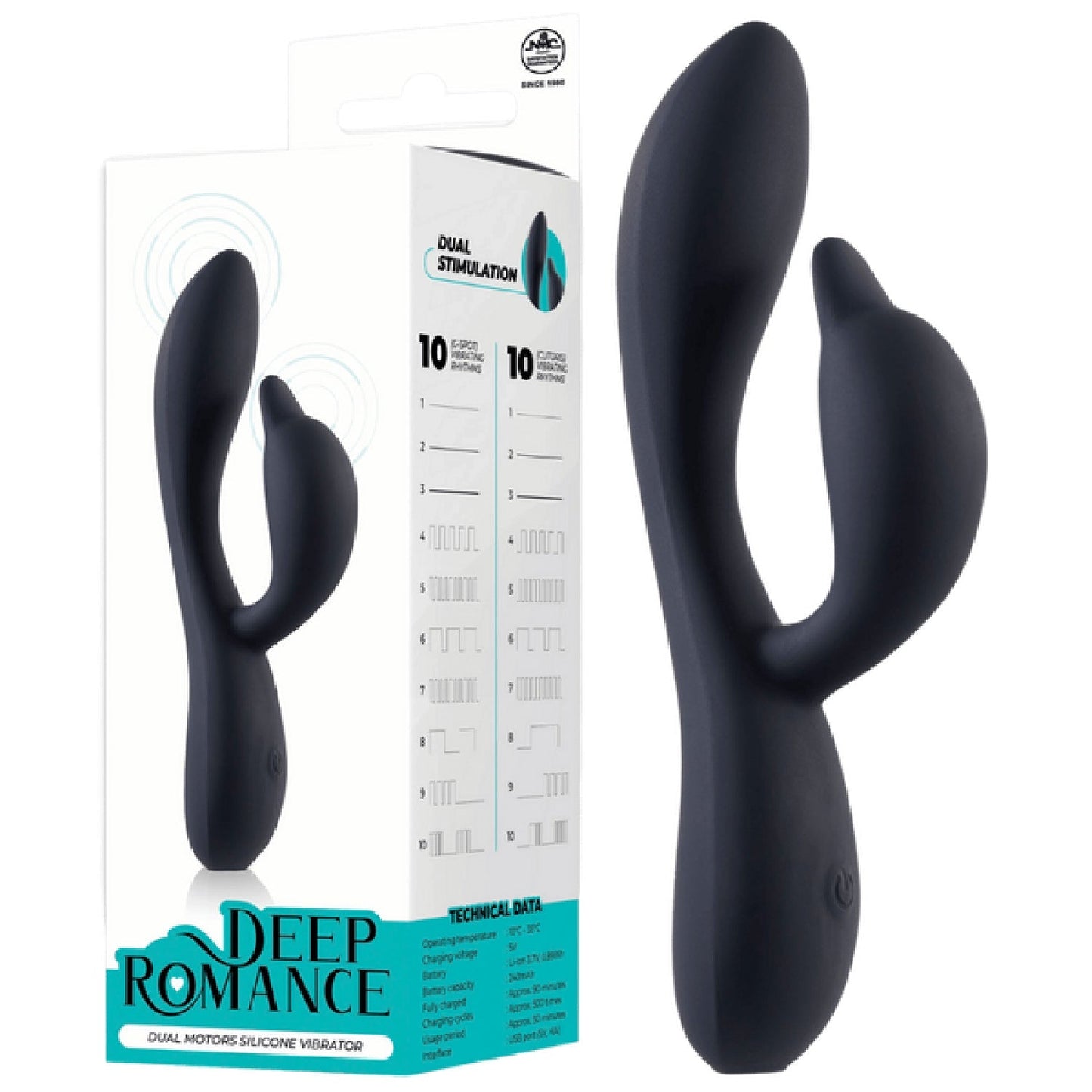 Dual Motor Silicone Vibrator – Splash Proof 5.8 Inch Rechargeable Vibrator