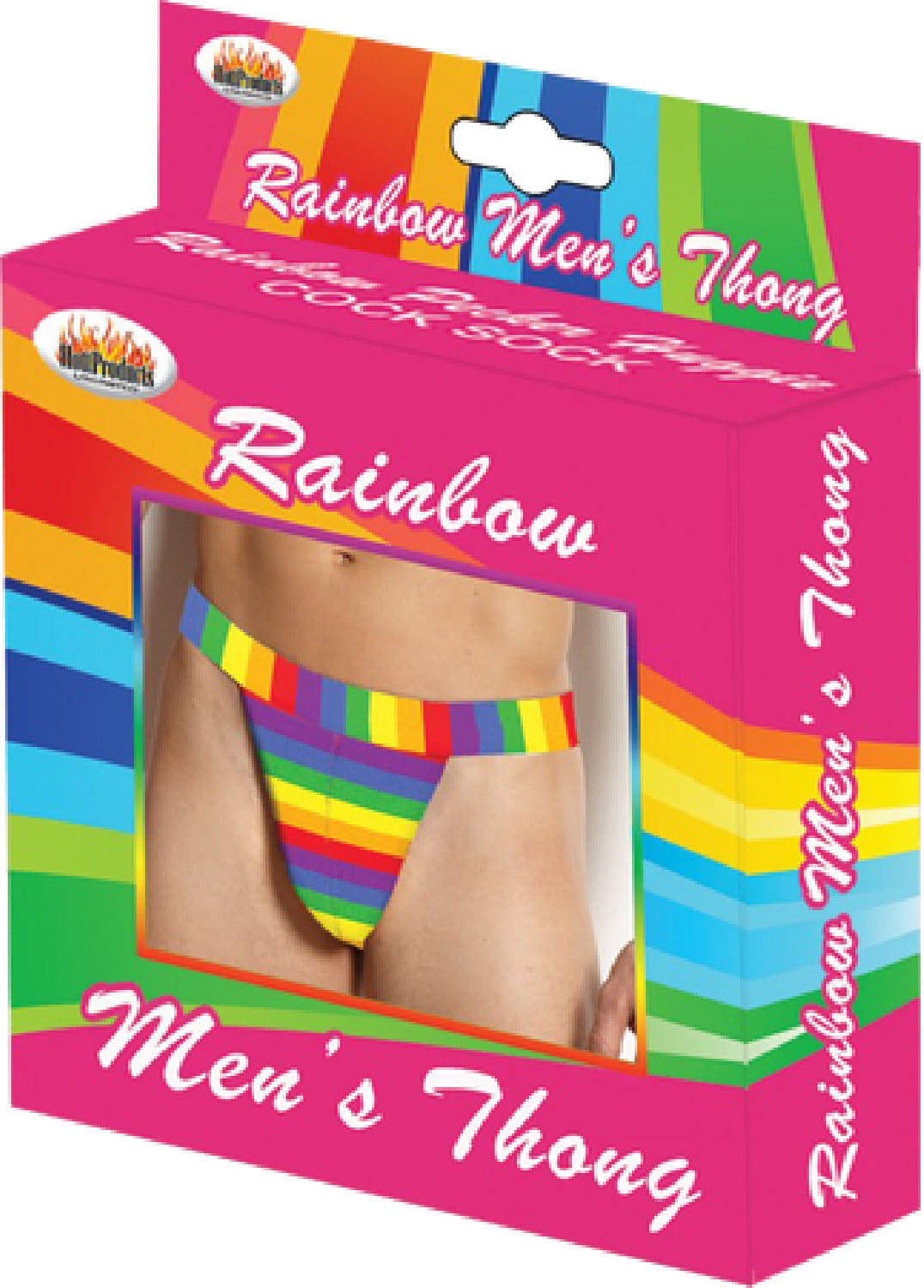Rainbow Mens Thong – Colorful Striped Comfortable Men's Underwear