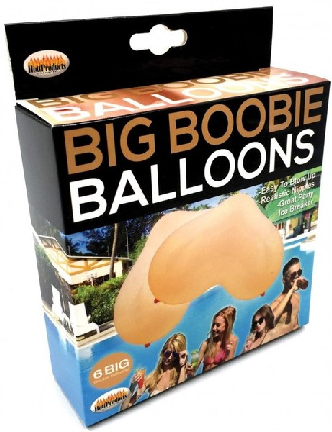 Big Boobie Balloons – Party Decorations Set of 6 Balloons
