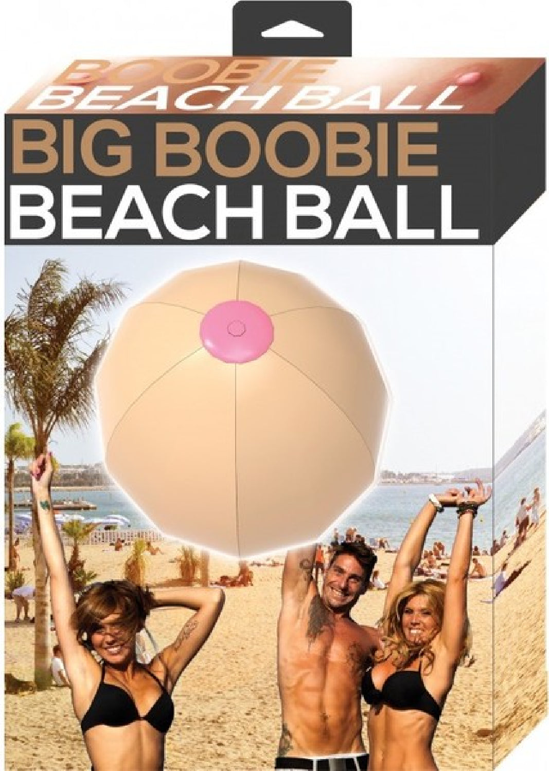 Big Boobie Beach Ball – 30 Inch Durable Jumbo Inflatable Beach Toy