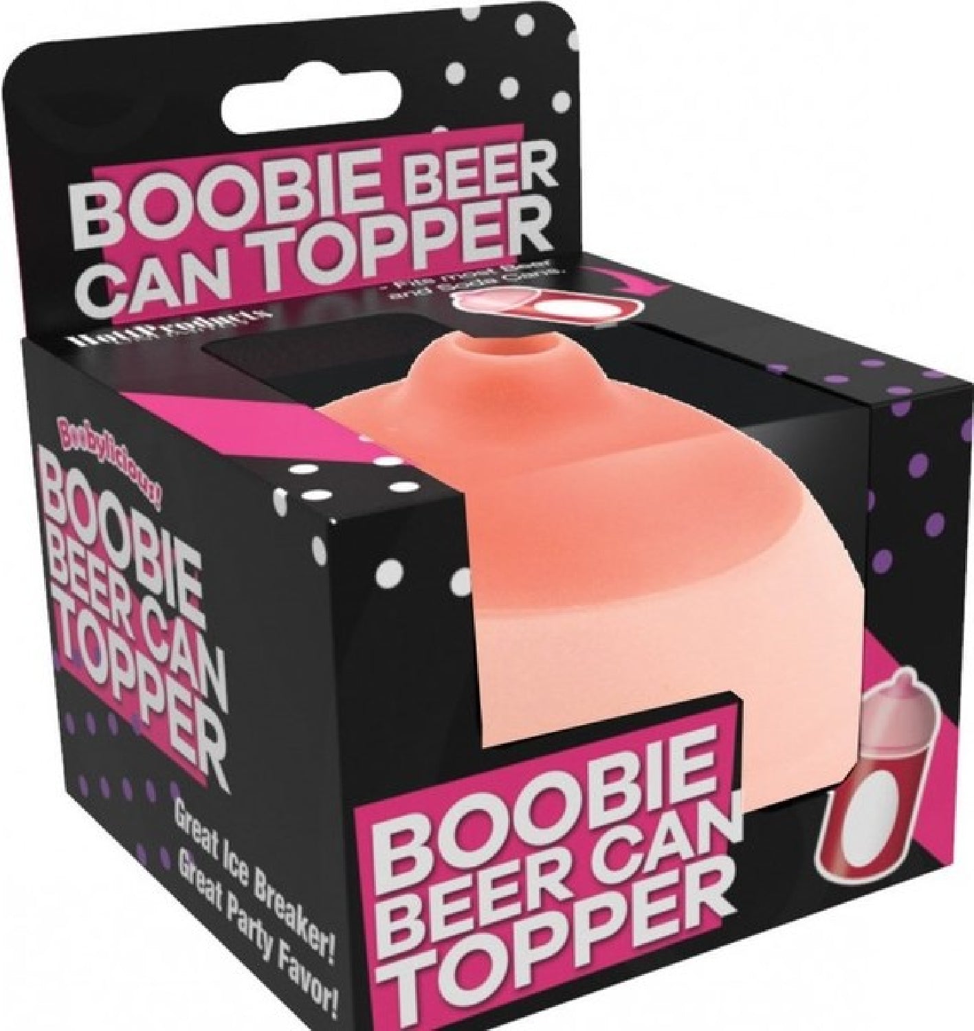 Boobie Beer Can Topper – Food Grade PVC Beverage Accessory